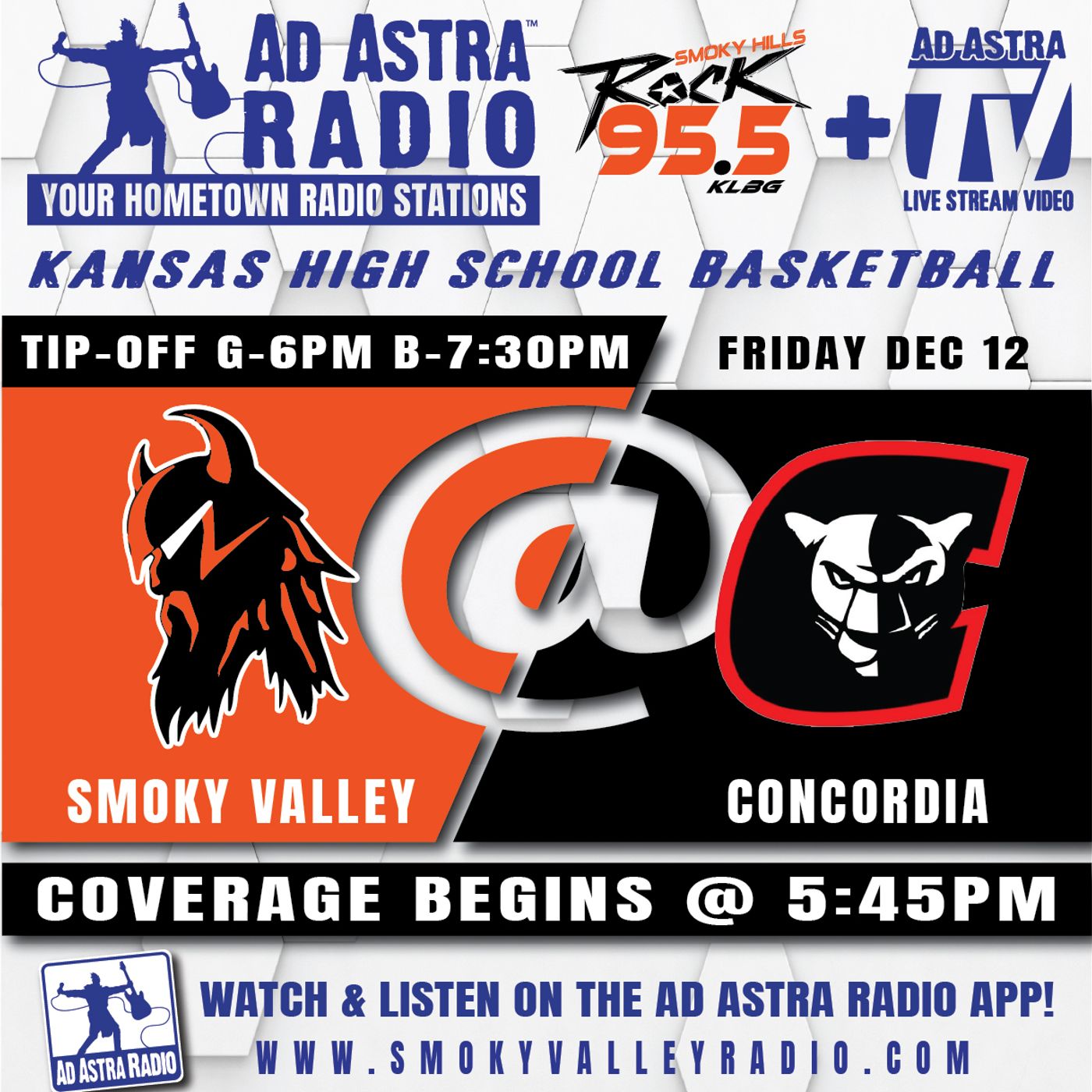 Smoky Valley Vikings at Concordia Panthers High School Basketball (December 12, 2025) episode artwork