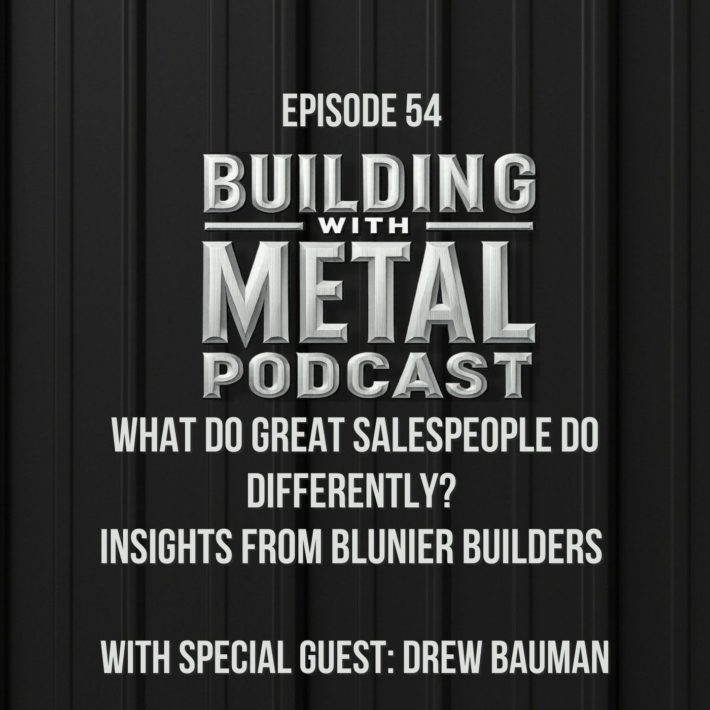 Episode 54: What do Great Salespeople Do Differently?  Insights from Blunier Builders episode artwork