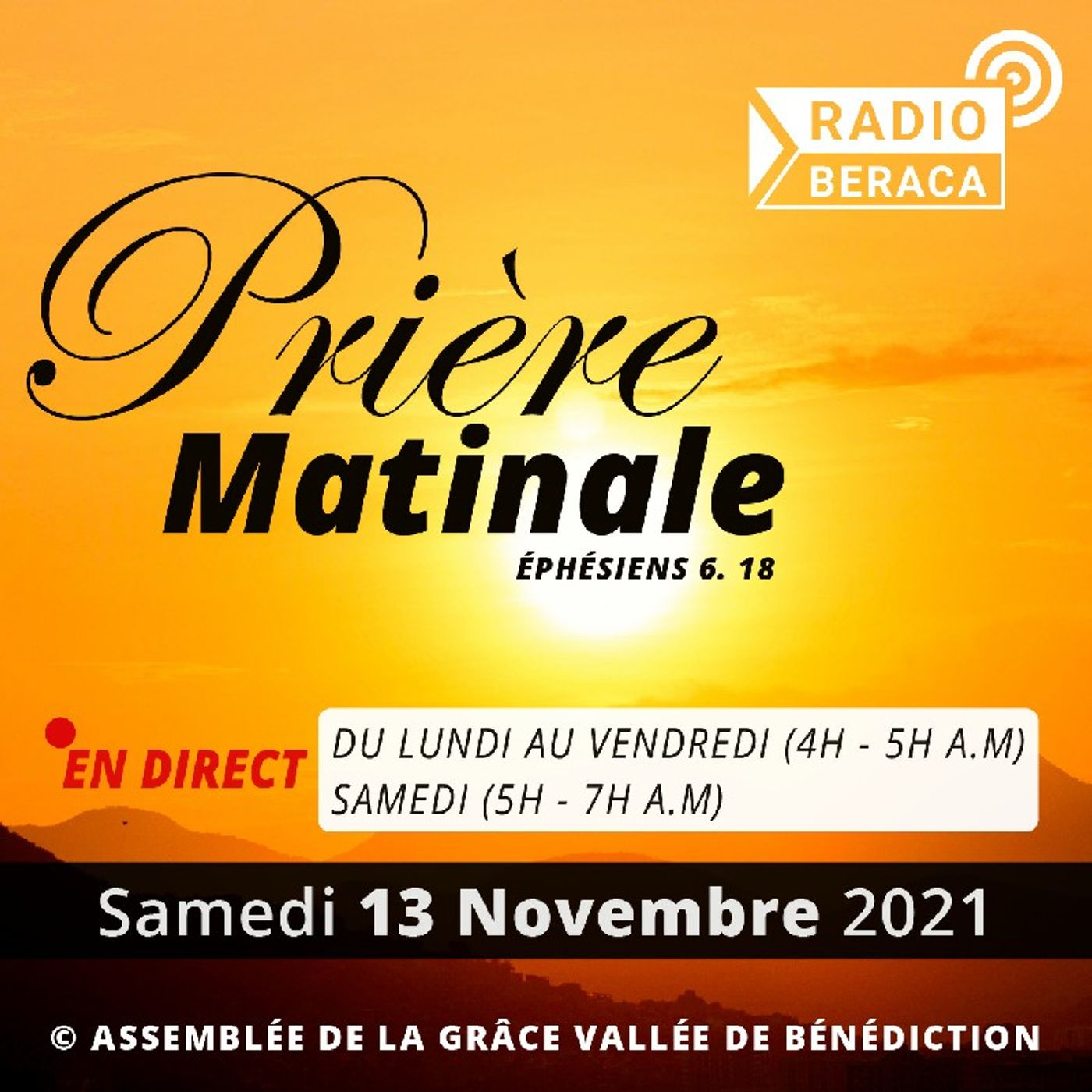 13/11/2021- Prière matinale episode artwork