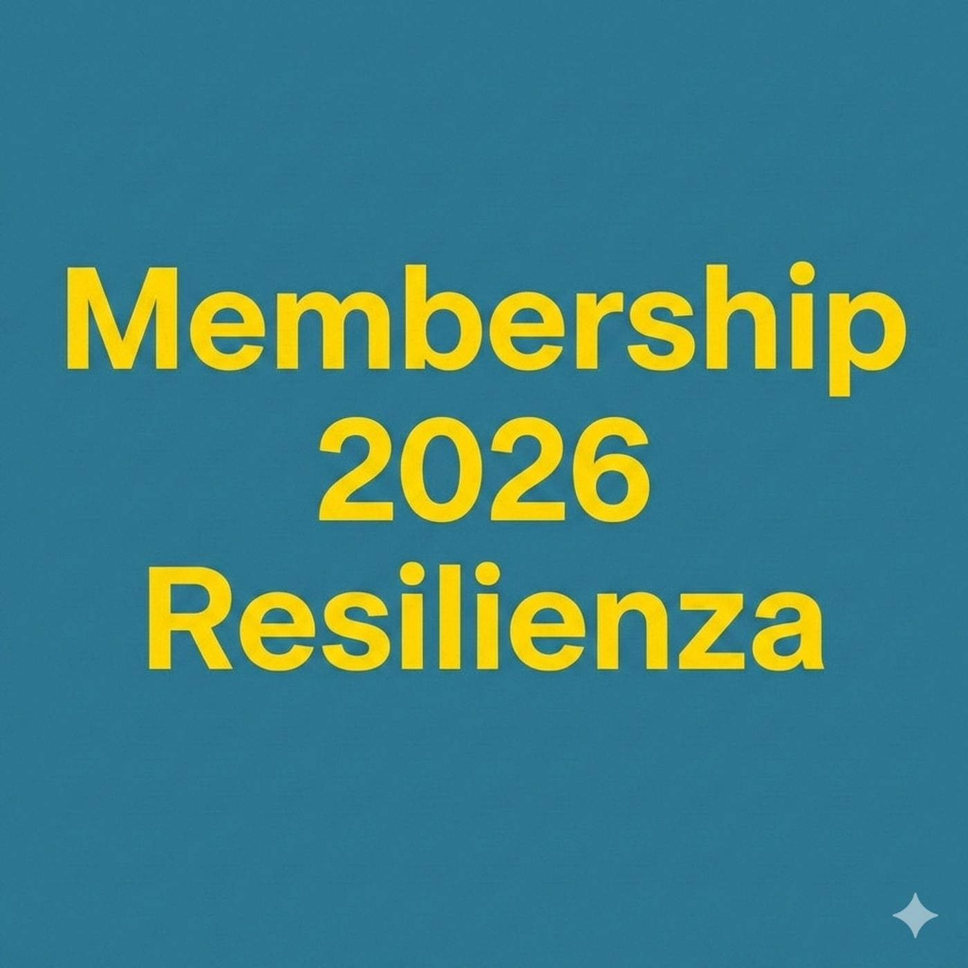 Membership Resilienza 2026