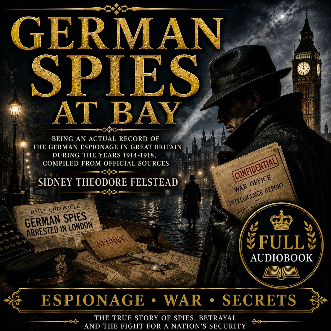 German Spies at Bay by Sidney Theodore Felstead | Full Audiobook 📖 True WWI Espionage & Secret Intelligence Files Part 1