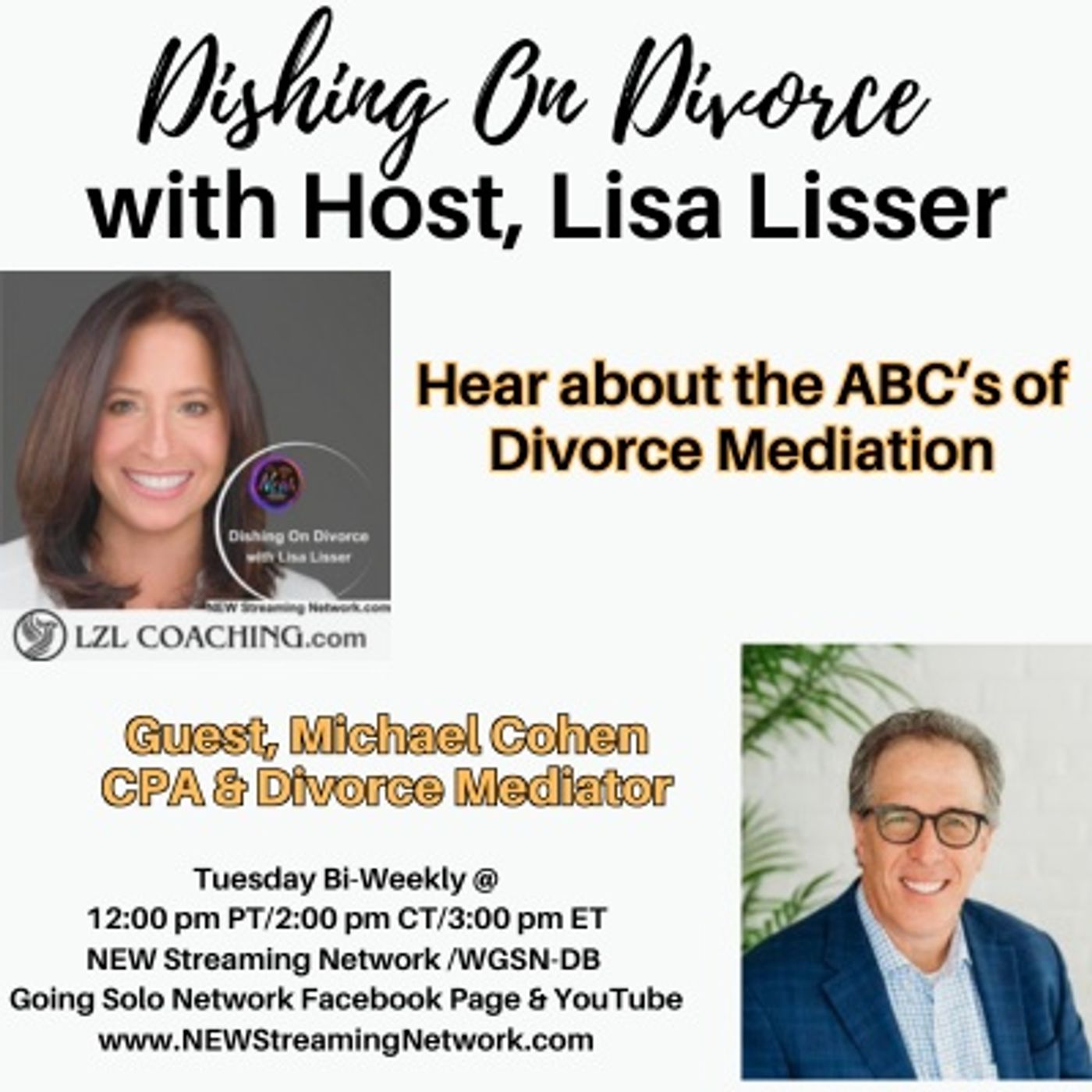 Hear about the ABCs of Divorce Mediation - Guest Michael Cohen episode artwork