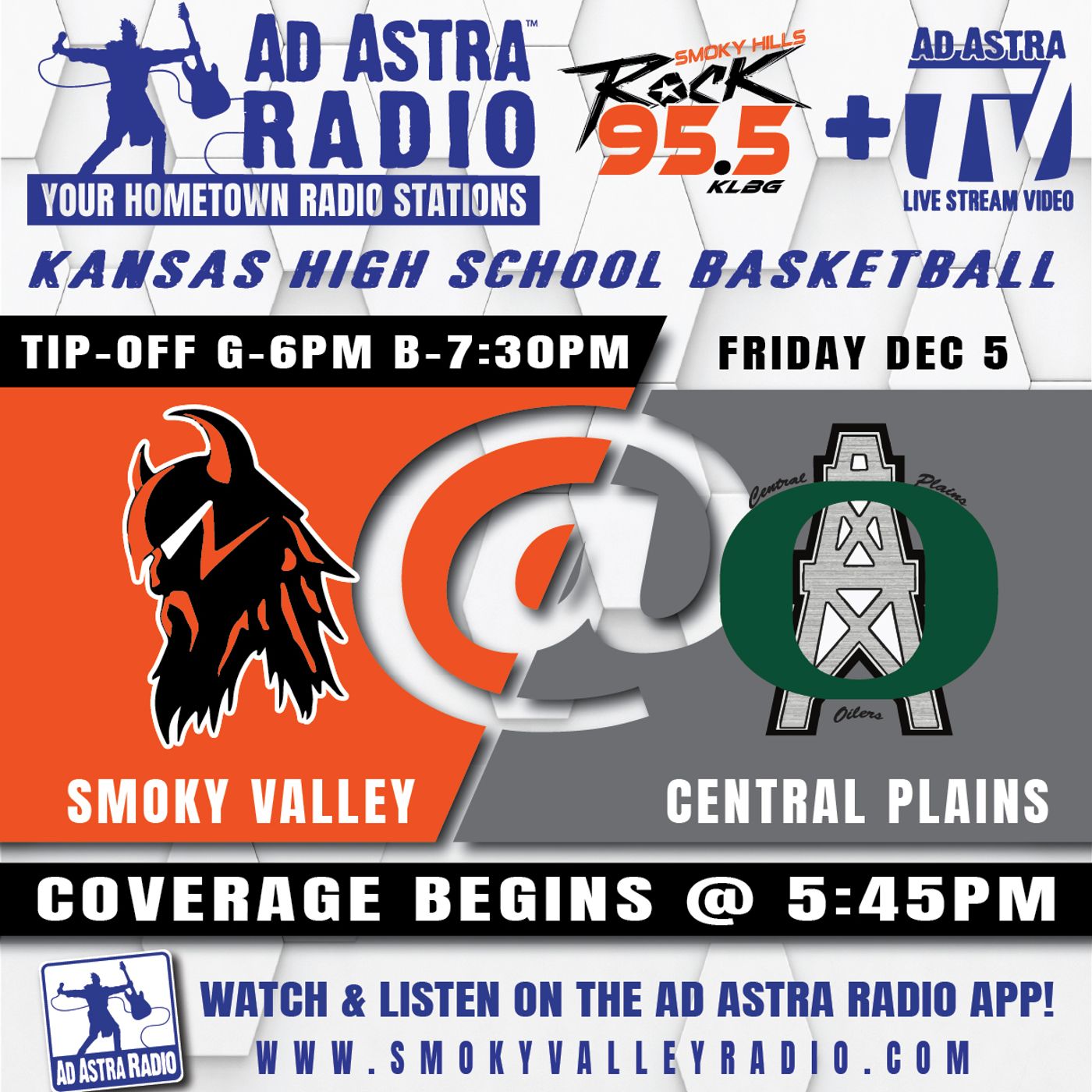 Smoky Valley Vikings at Central Plains Oilers High School Baskeball (December 5, 2025) episode artwork
