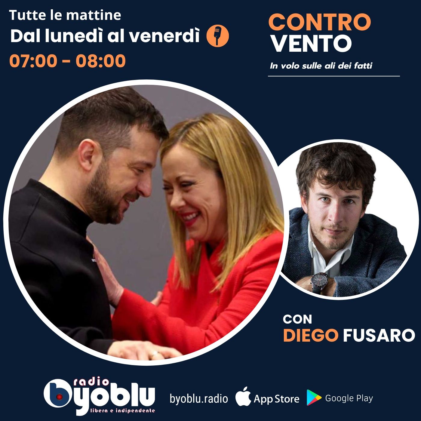 Fratelli di Nato. Giorgia Meloni abbraccia il guitto Zelensky episode artwork