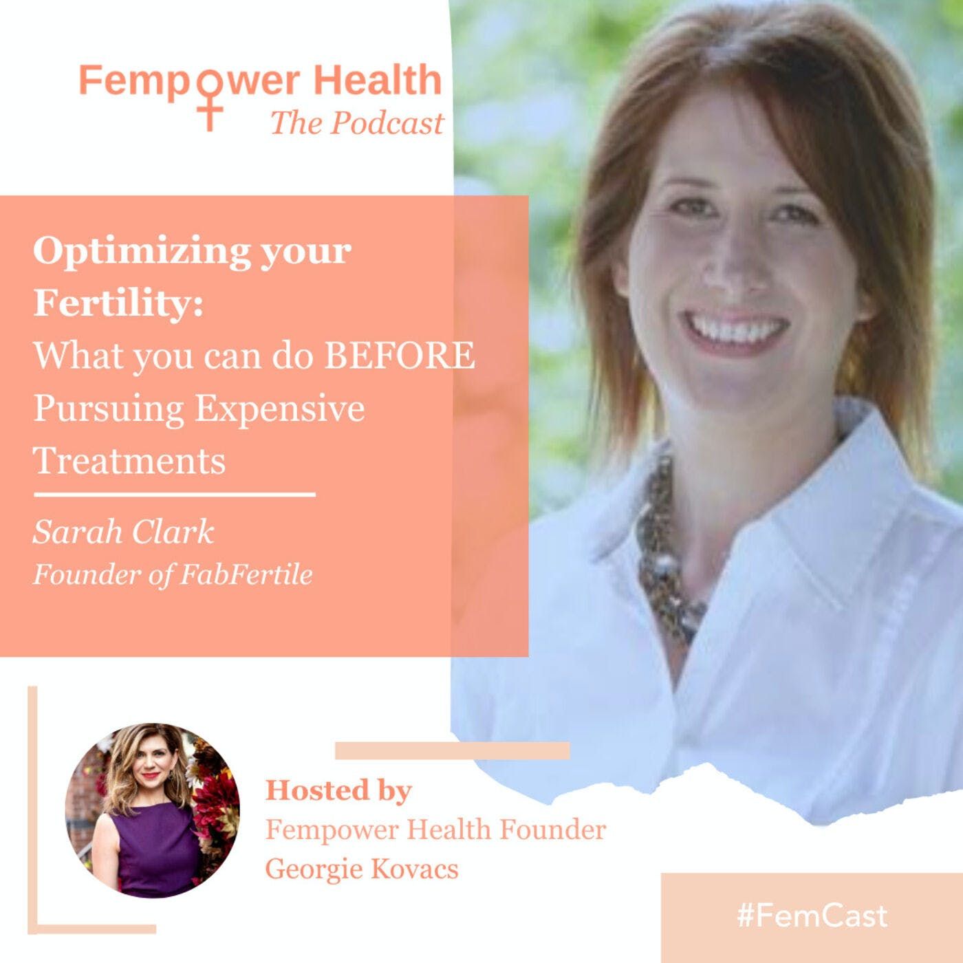 Optimizing your Fertility:  What you can do BEFORE Pursuing Expensive Treatments | Sarah Clark episode artwork