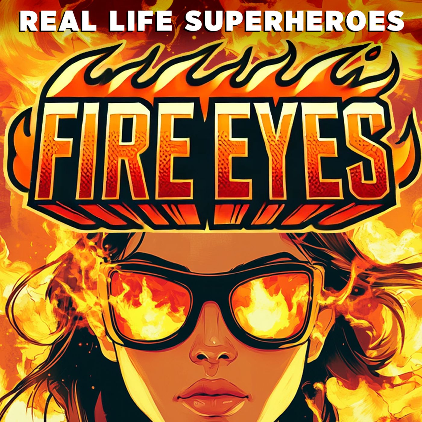 REAL LIFE SUPER HEROES - Fire Eyes podcast artwork