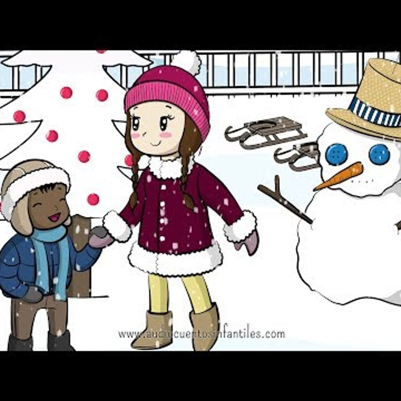 040. El muñeco de nieve  Cuento de Navidad