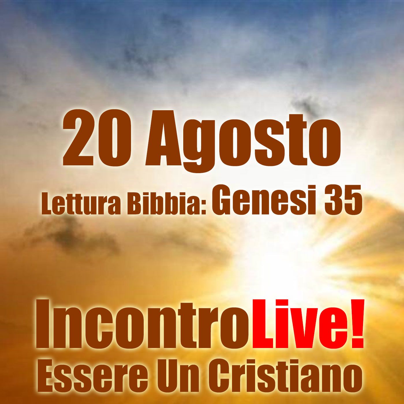 Incontro Live! Essere Un Cristiano