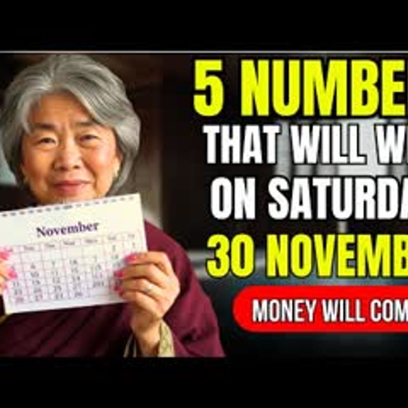 Lucky Numbers 5 NUMBERS TO WIN JACKPOT on Saturday 30th NOVEMBER