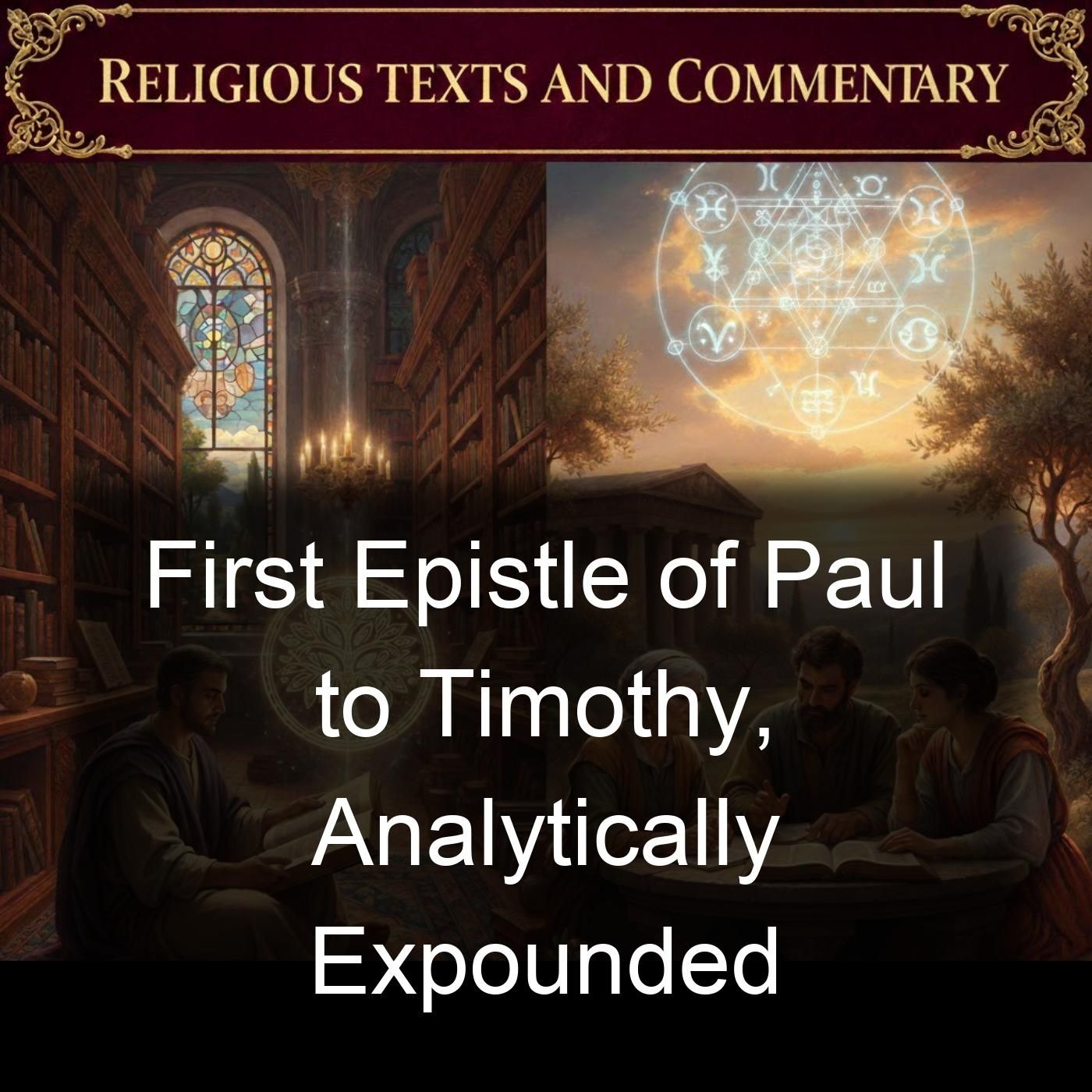 First Epistle of Paul to Timothy, Analytically Expounded cover art