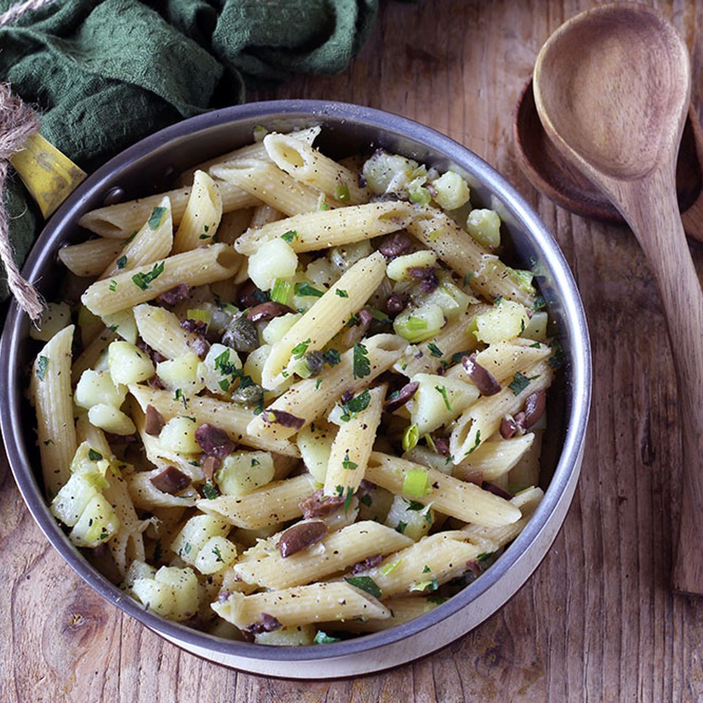 Pasta con le patate alla mediterranea