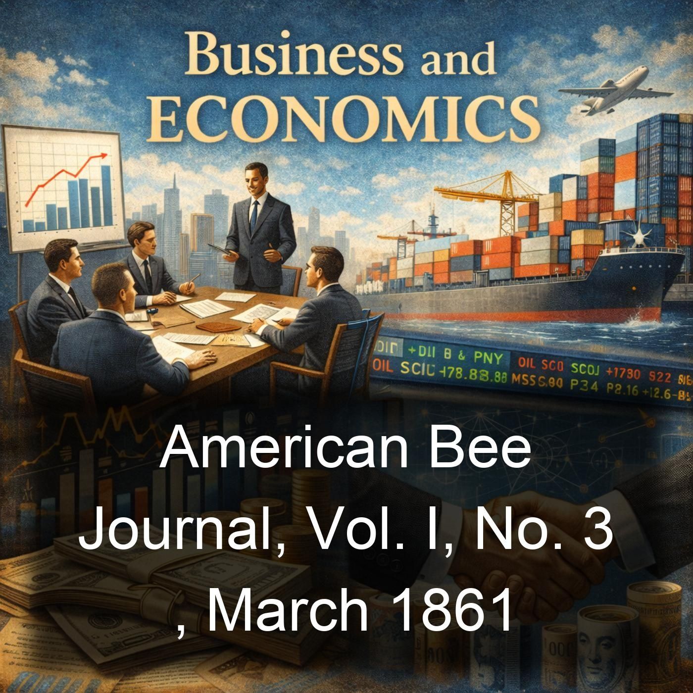American Bee Journal, Vol. I, No. 3 , March 1861 cover art