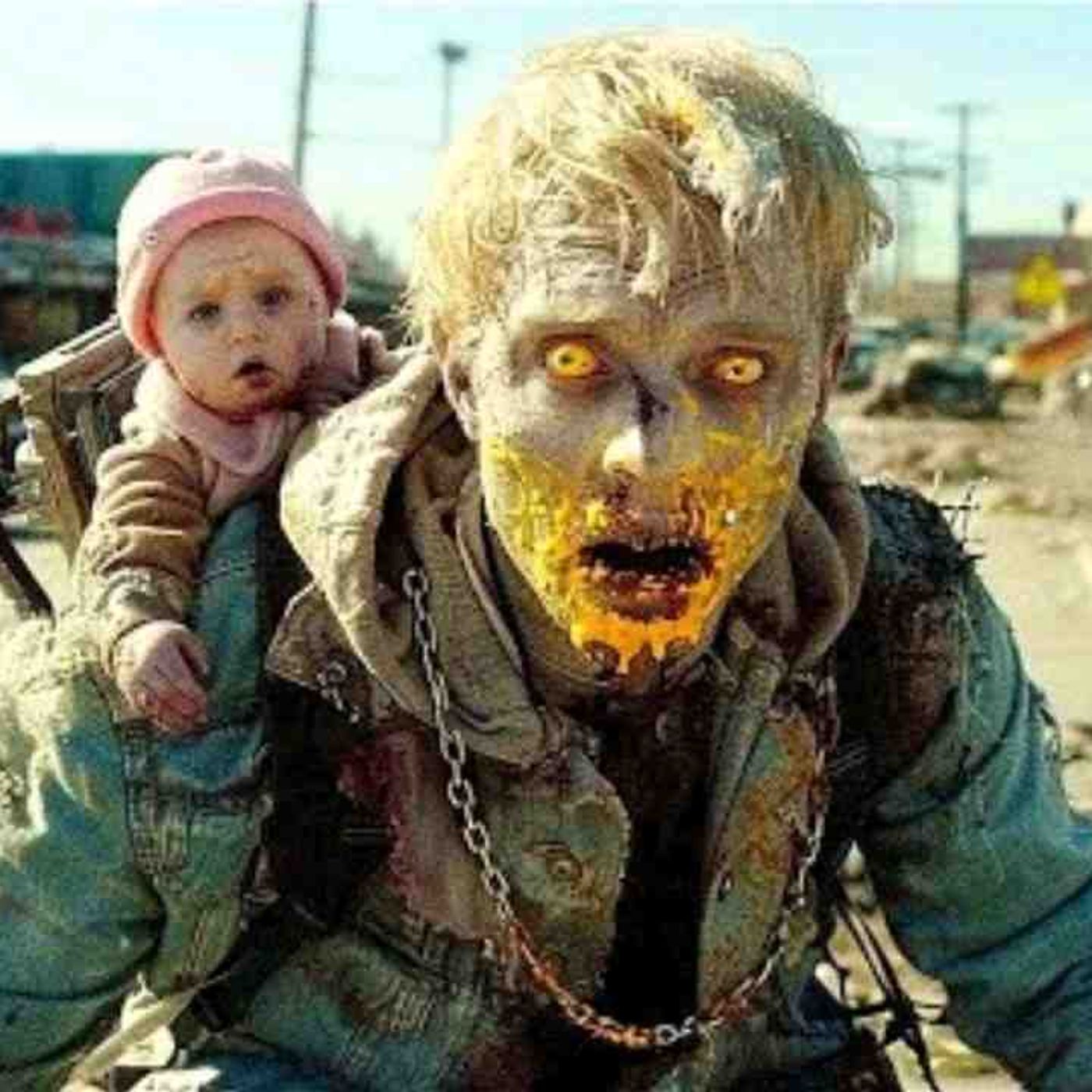 A dad afflicted with the zombie plague is searching for a safe haven for his infant daughter