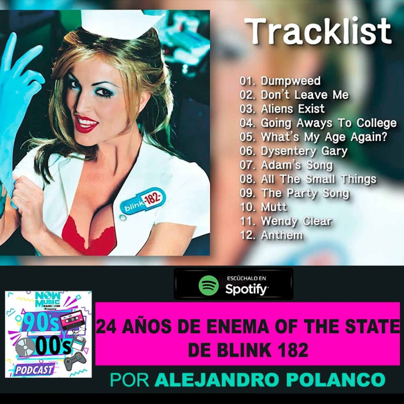 A 24 años de Enema of the State de Blink 182 episode artwork