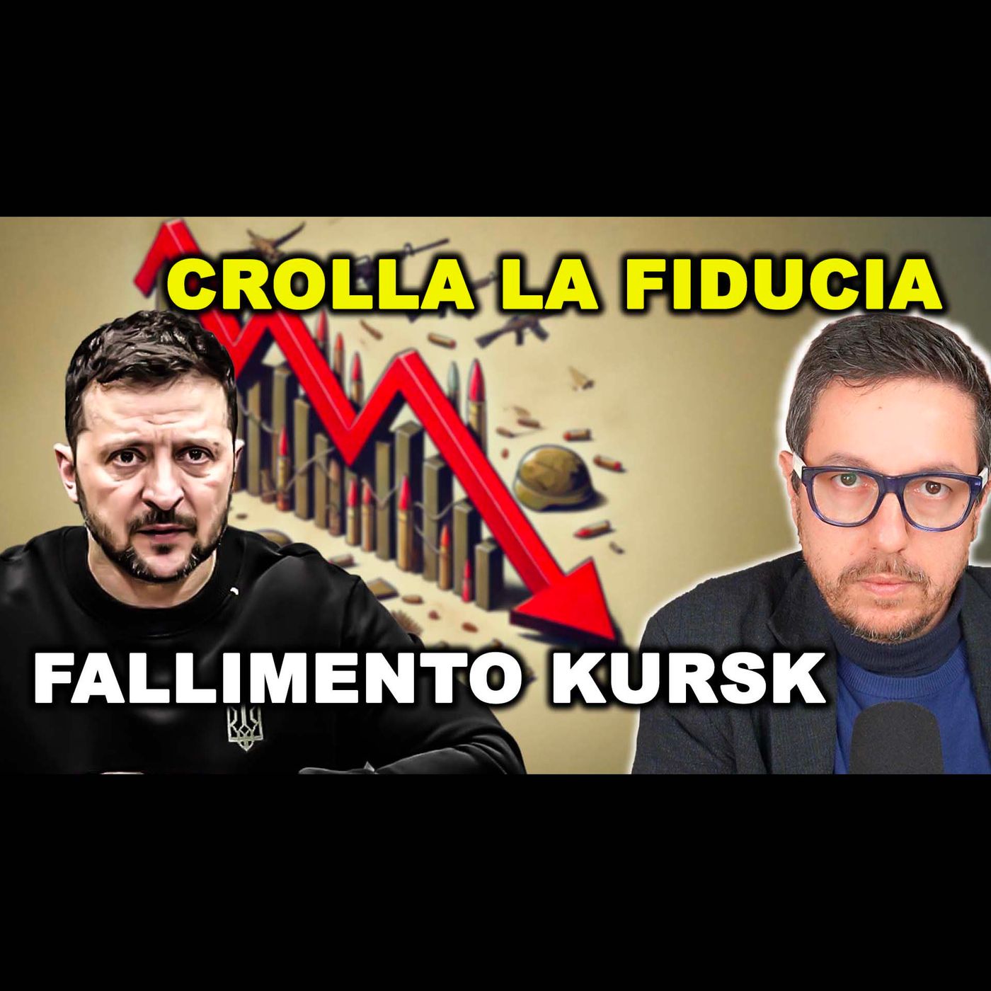 ZELENSKY DIFENDE IL FALLIMENTO KURSK e crolla la fiducia degli ucraini