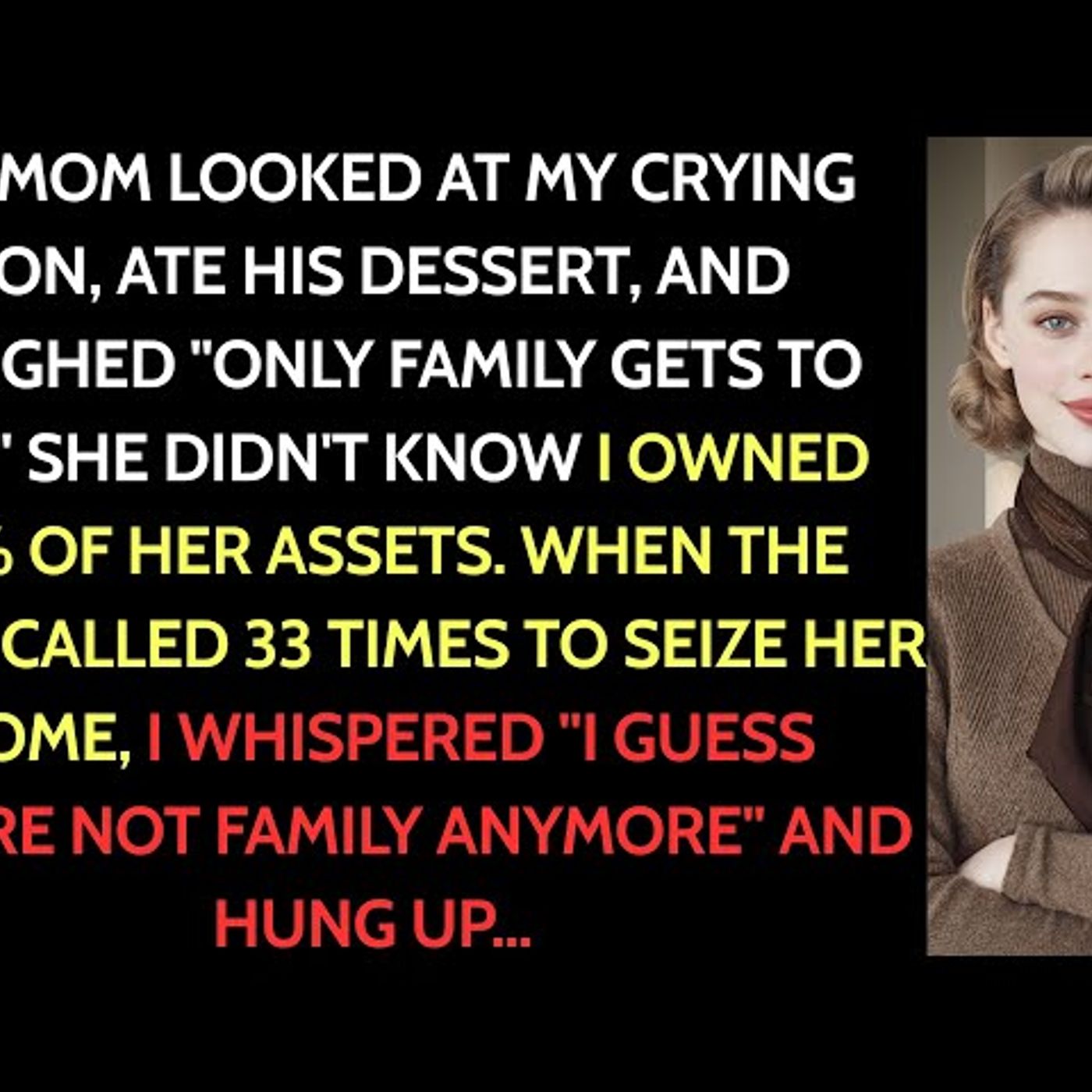My Mom “Forgot” to Save Dessert for My Son at the Christmas Party and Said,“Only Family Gets to Eat. episode artwork