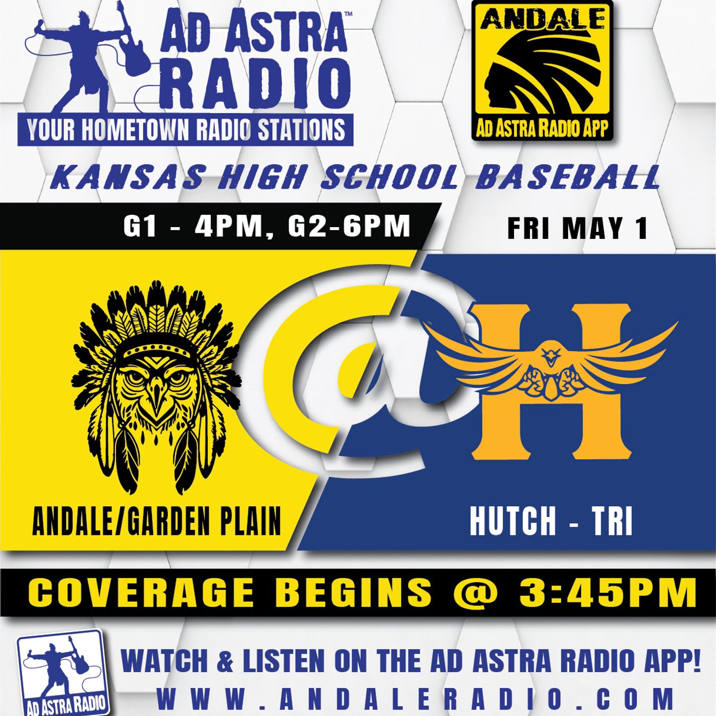 Andale Indians vs Haven Wildcats High School Baseball (Game 1 Hutchinson Triangular-May 1, 2026) episode artwork