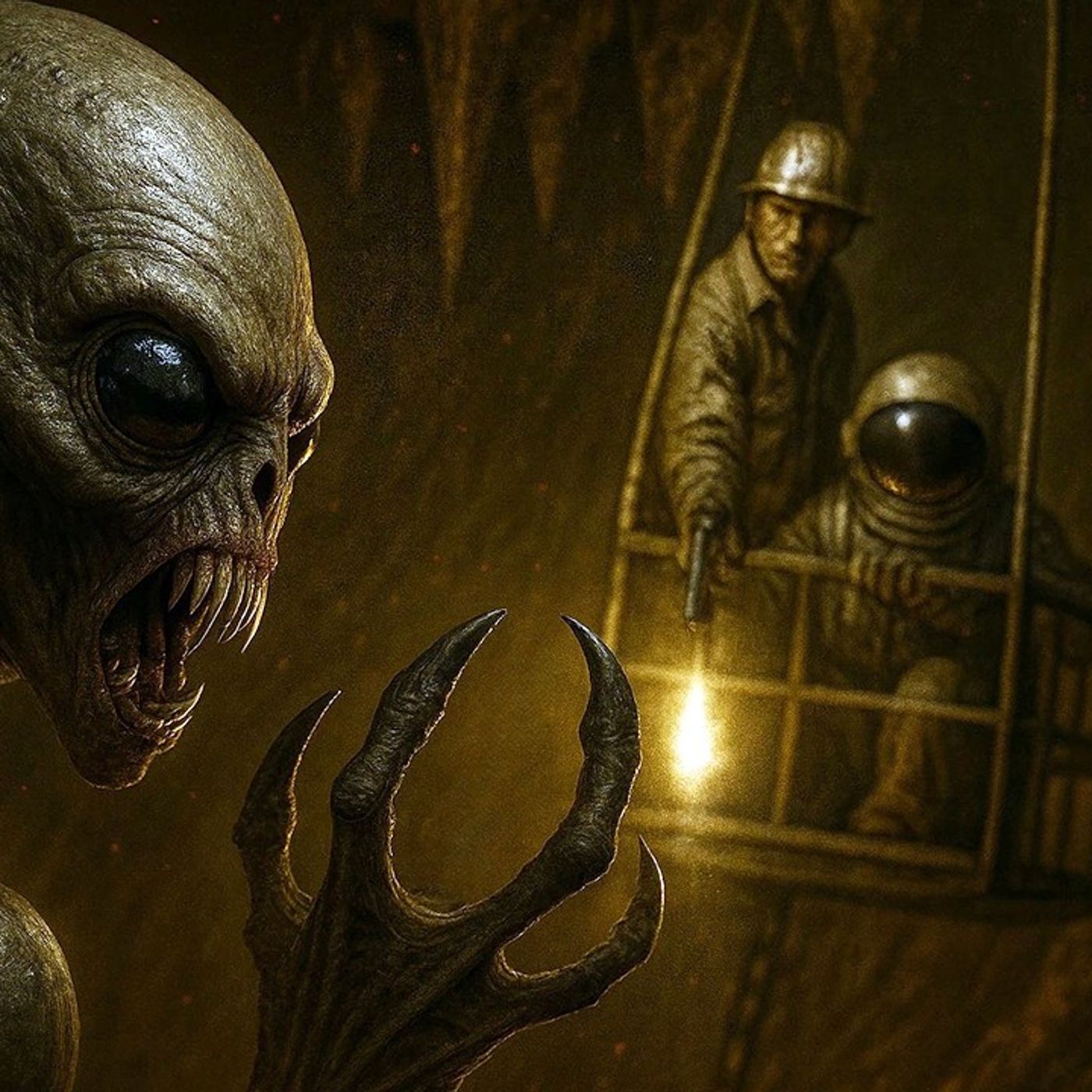 “I SURVIVED the WAR Against the GRAYS Underground” episode artwork