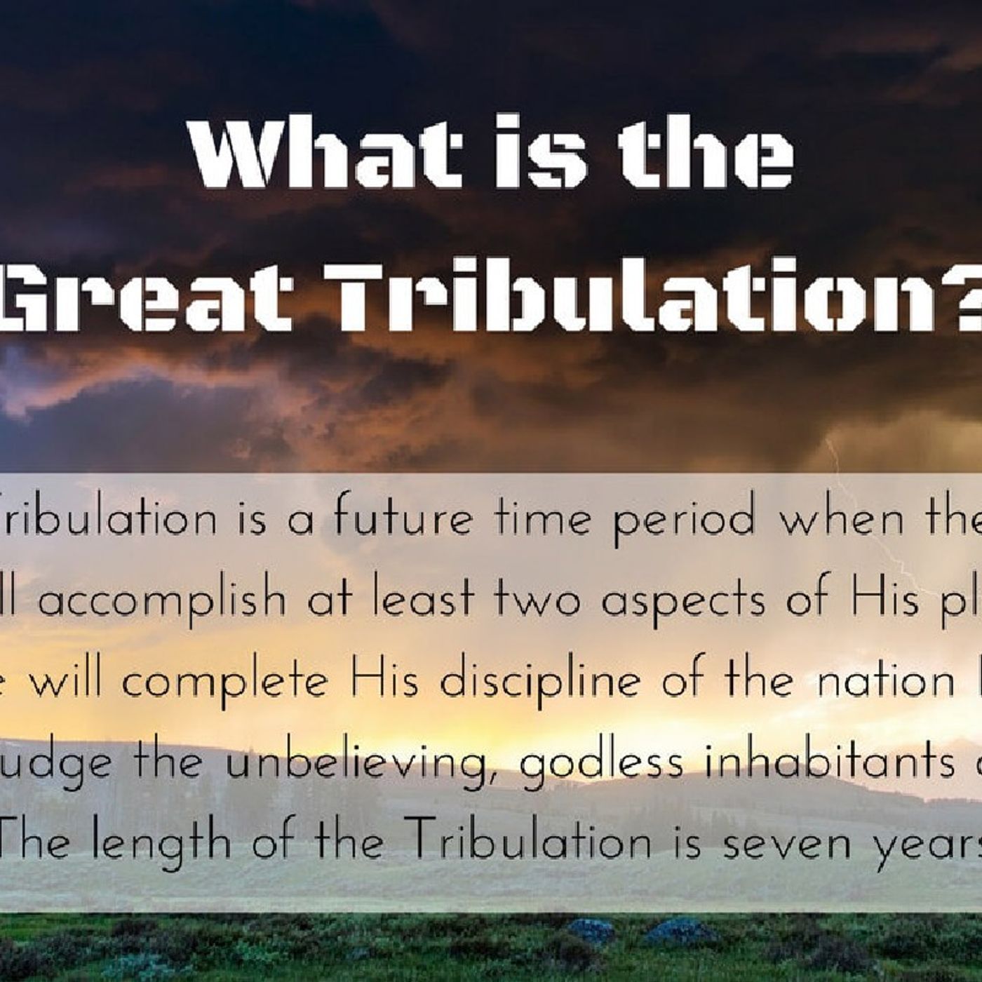 P.1:ONLY THOSE WITH A REAL RELATIONSHIP WITH YAHWEH WILL BE SAVED DURING THE GREAT TRIBULATION! episode artwork