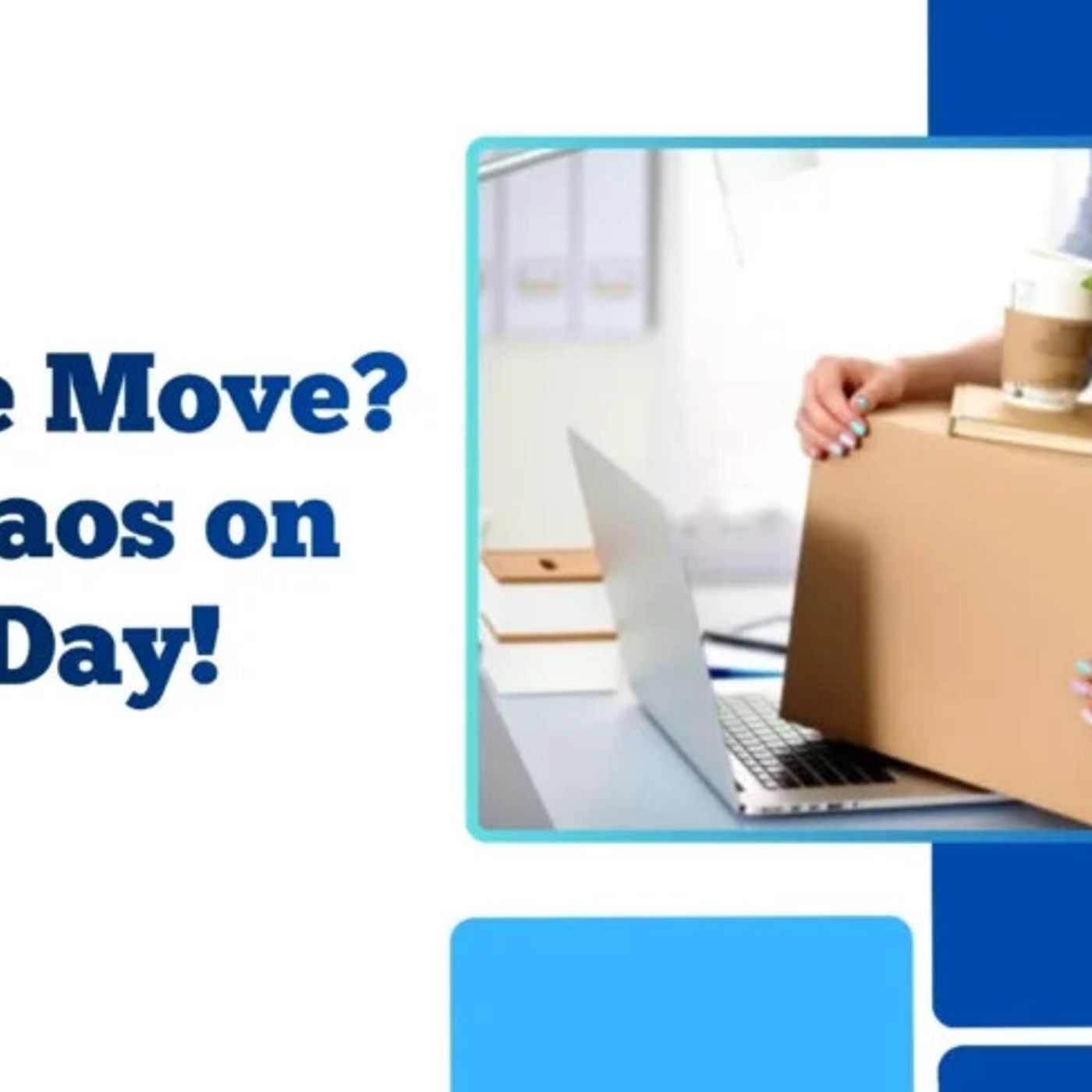 How can you prevent confusion on a major office relocation day episode artwork