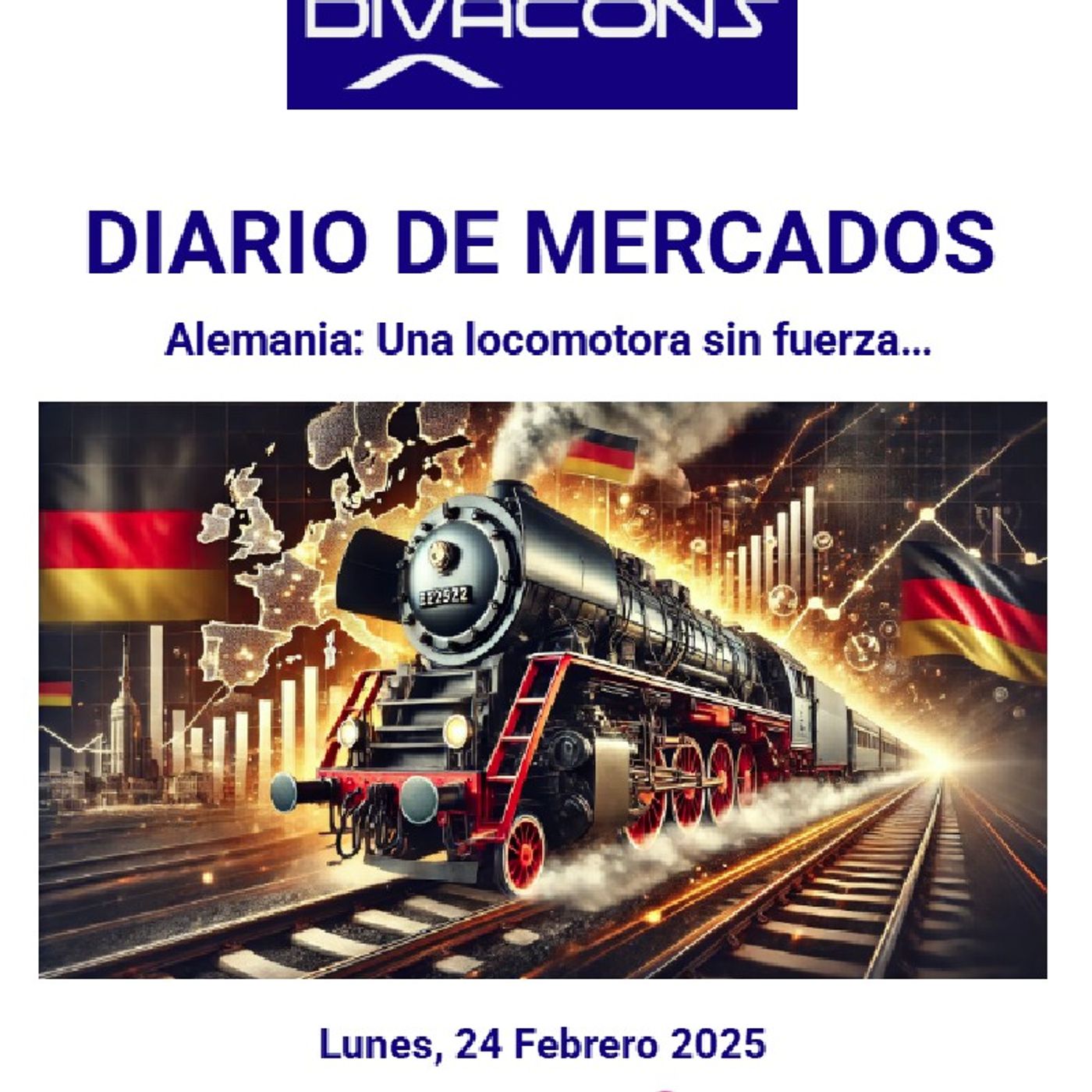 PODCAST en abierto DIARIO DE MERCADOS Lunes 24 Febrero 2025 episode artwork