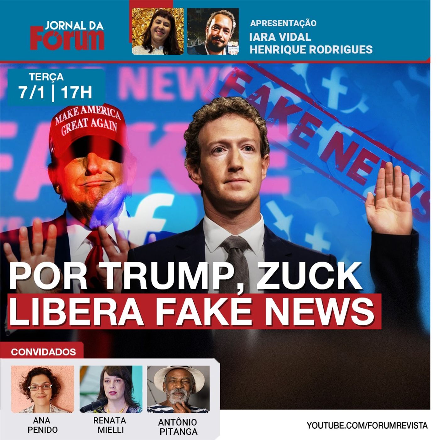 Mark Zuckberg assume o trumpismo e afrouxa controle de conteúdo falso no Facebook episode artwork