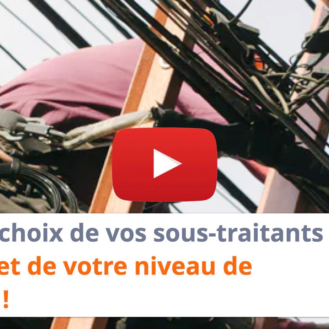 #169 - Le choix de vos sous-traitants est le reflet de votre niveau de maturité ! episode artwork
