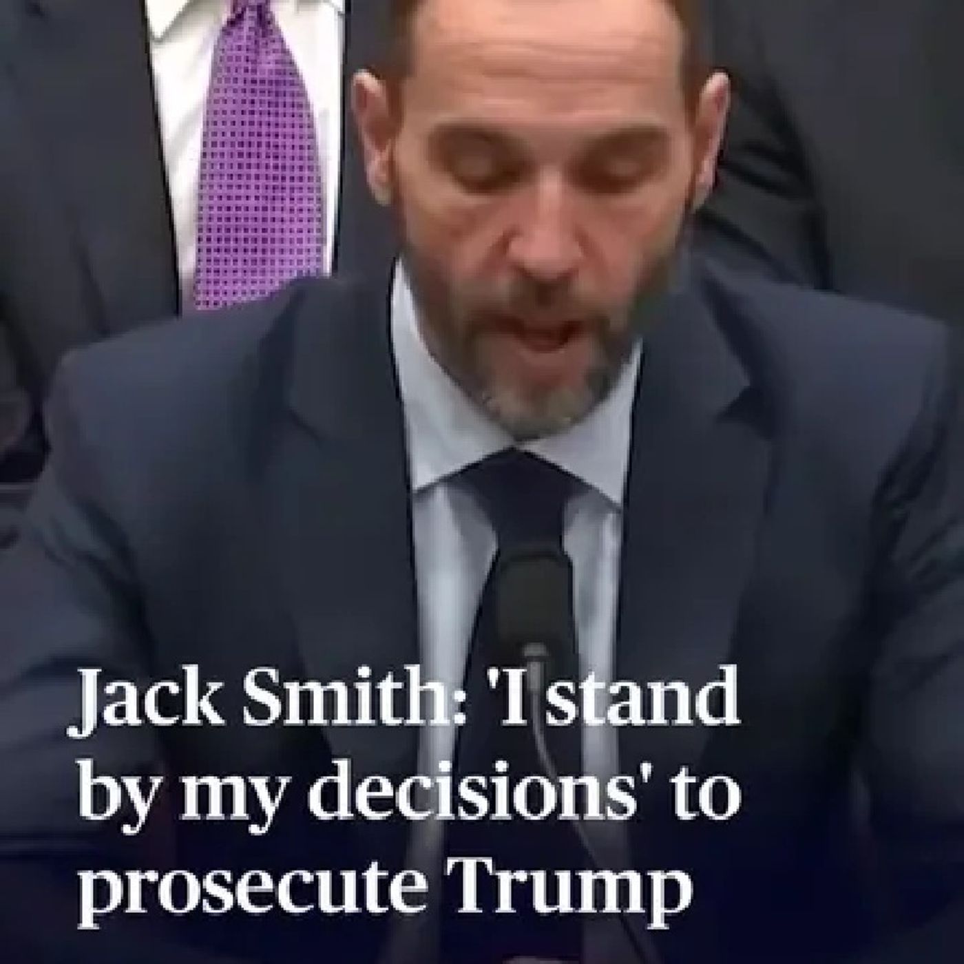 Former special counsel Jack Smith told a House committee Thursday that he stands by the decisions episode artwork