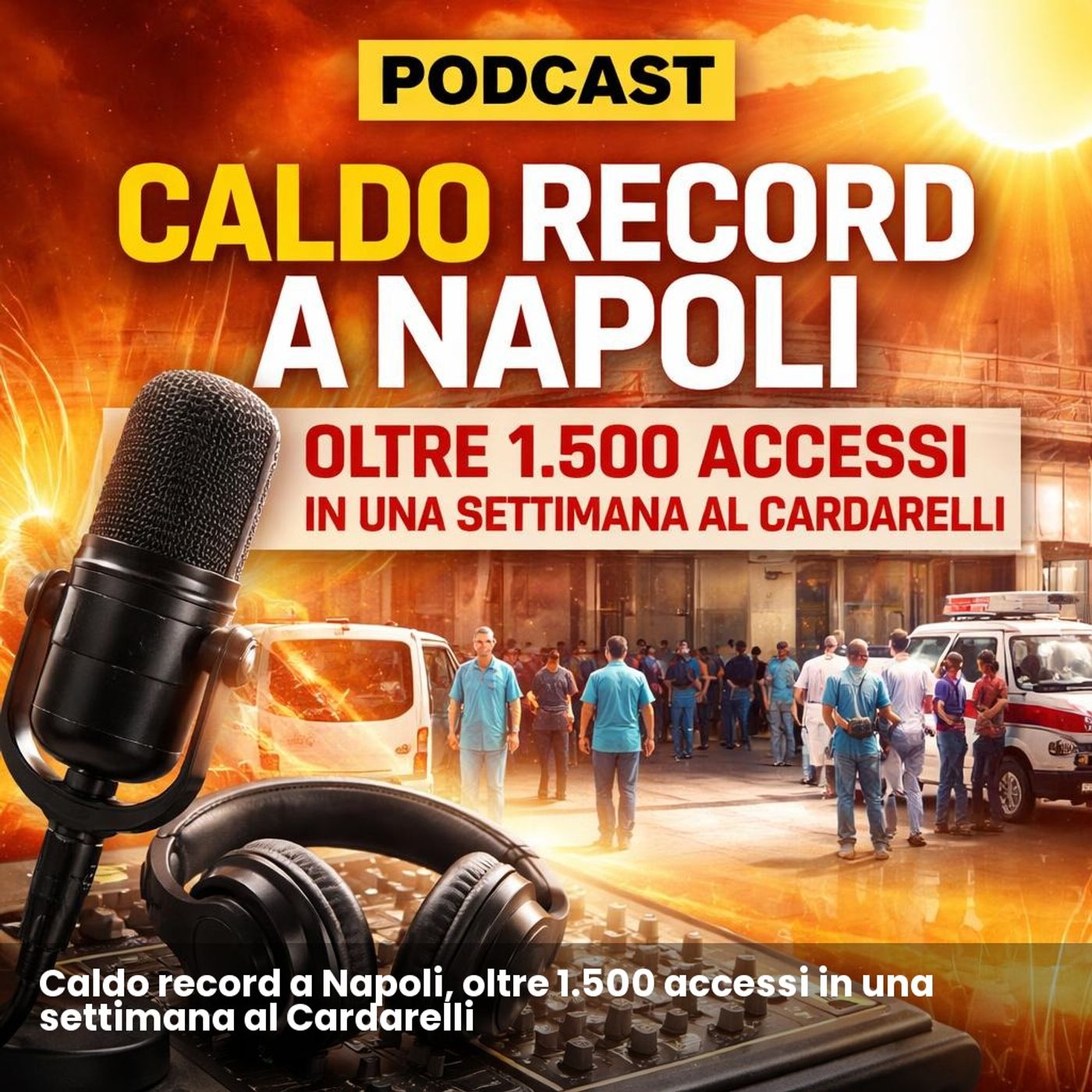 Caldo record a Napoli, oltre 1.500 accessi in una settimana al Cardarelli episode artwork