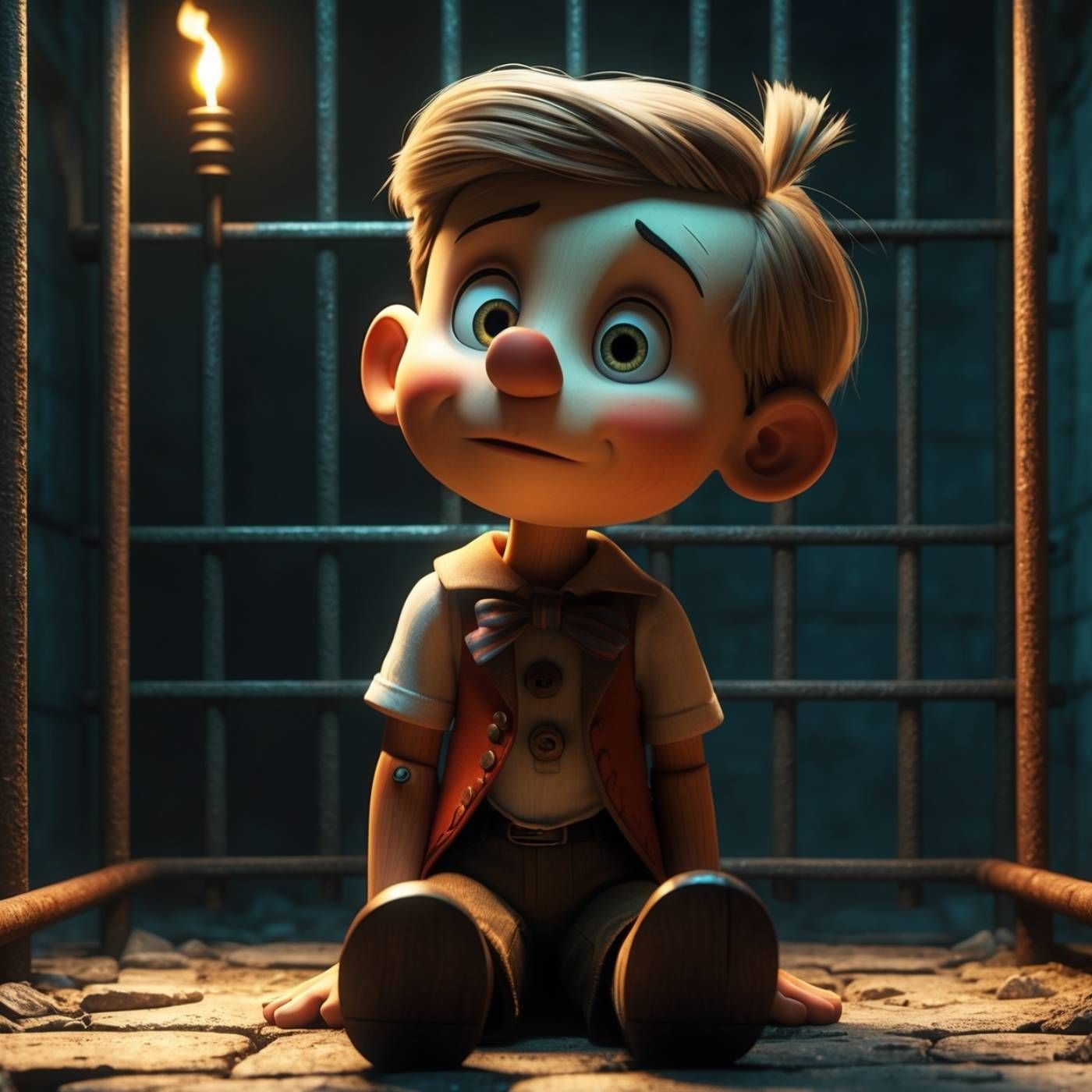 Pinocchio Goes to Jail