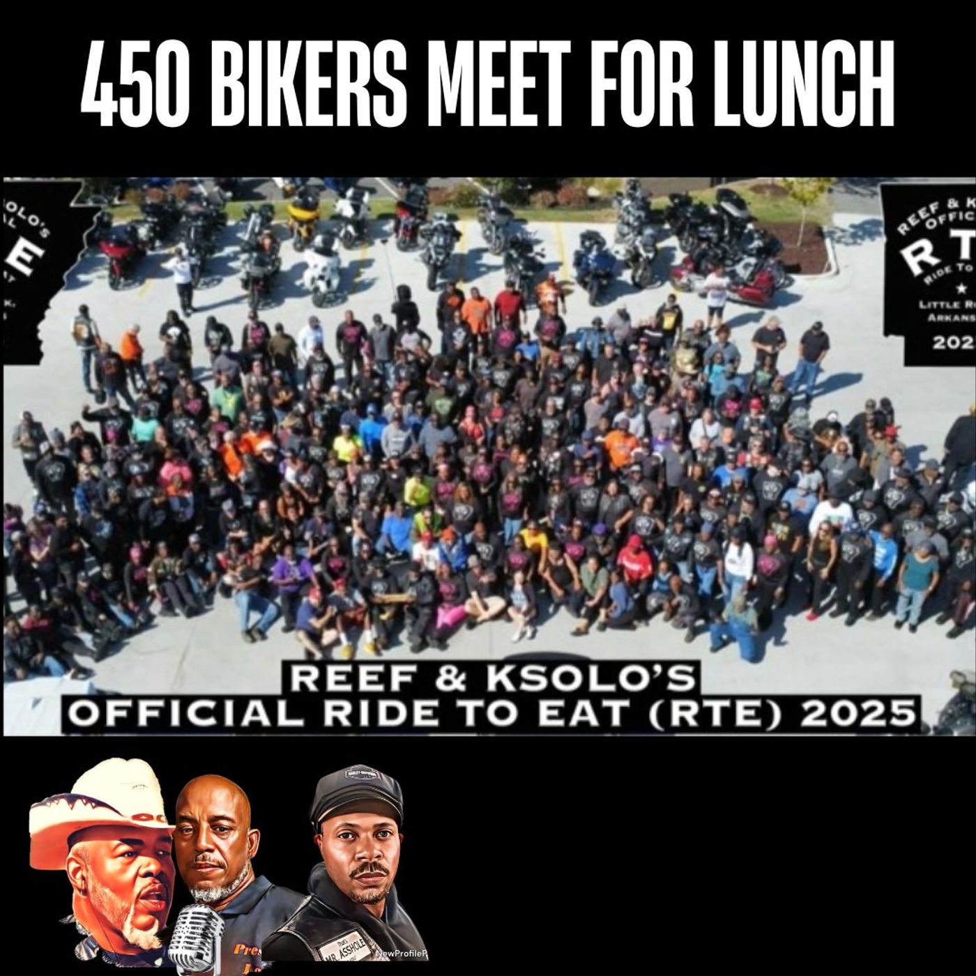 450 Bikers Meet for Lunch, Interviewing 2 of the Most Prolific Riders in the Country