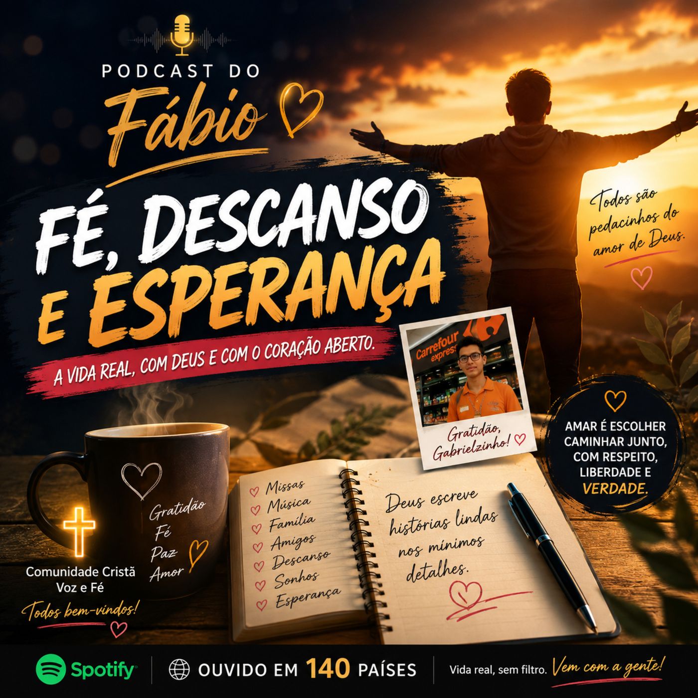 02 de Agosto de 2026 - Pedacinhos do Amor de Deus: Fé, Descanso e Esperança