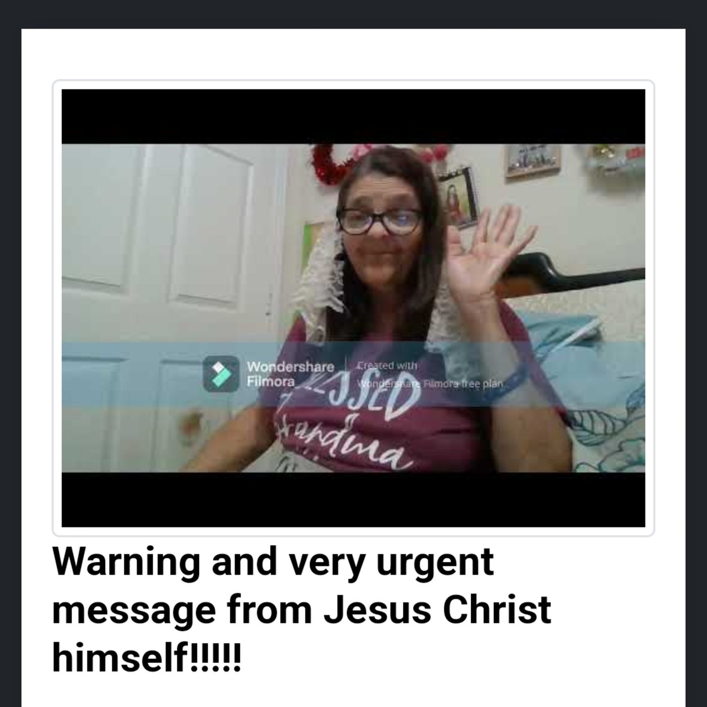 Warning and very urgent message from Jesus Christ himself!!!!! episode artwork