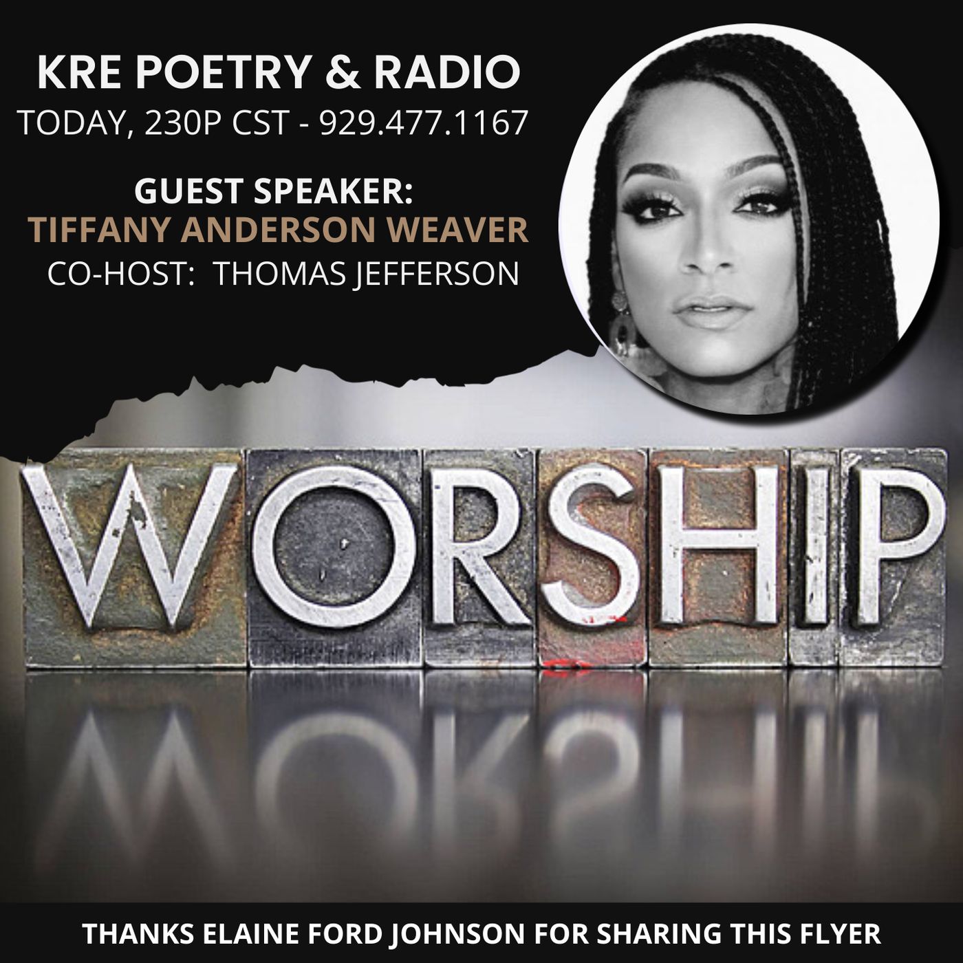KRE POETRY AND RADIO - EP 62 (GUEST : TIFFANY ANDERSON WEAVER) episode artwork