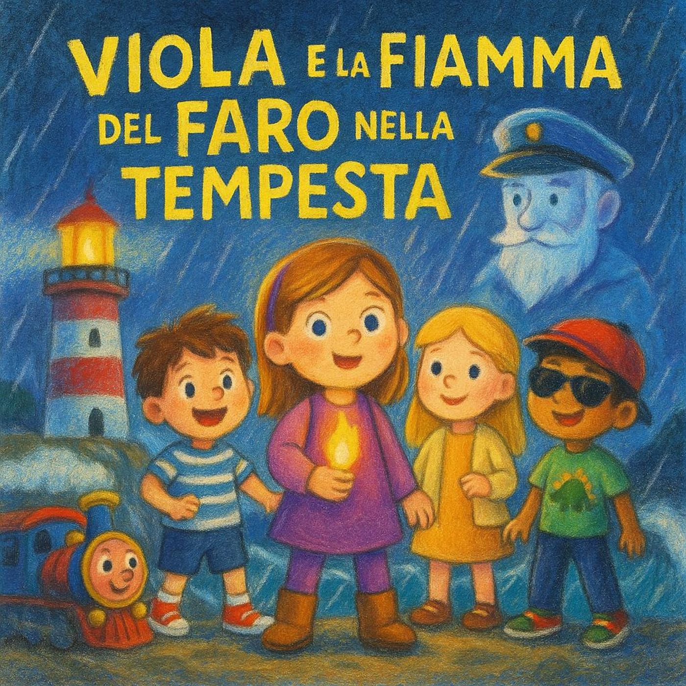 Viola e la Fiamma del Faro nella Tempesta