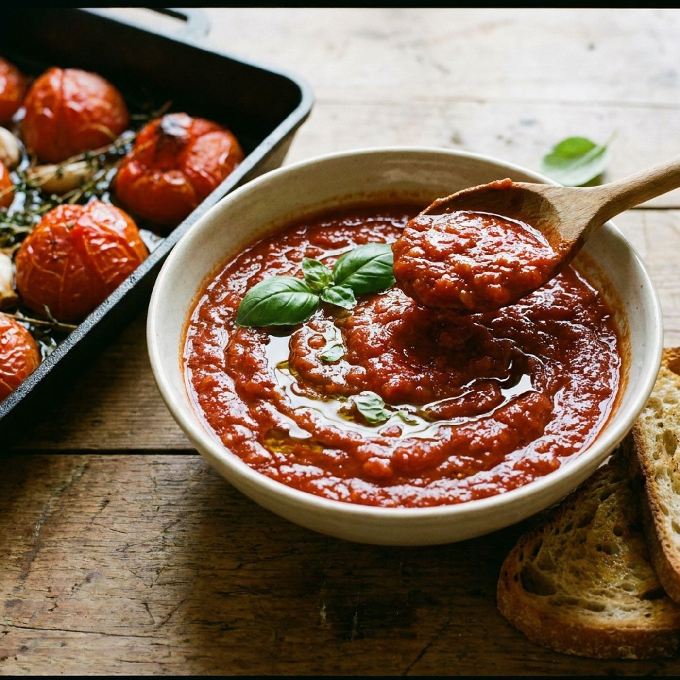 Salsa di pomodori arrosto: la ricetta rustica, profumata e perfetta anche da conservare episode artwork