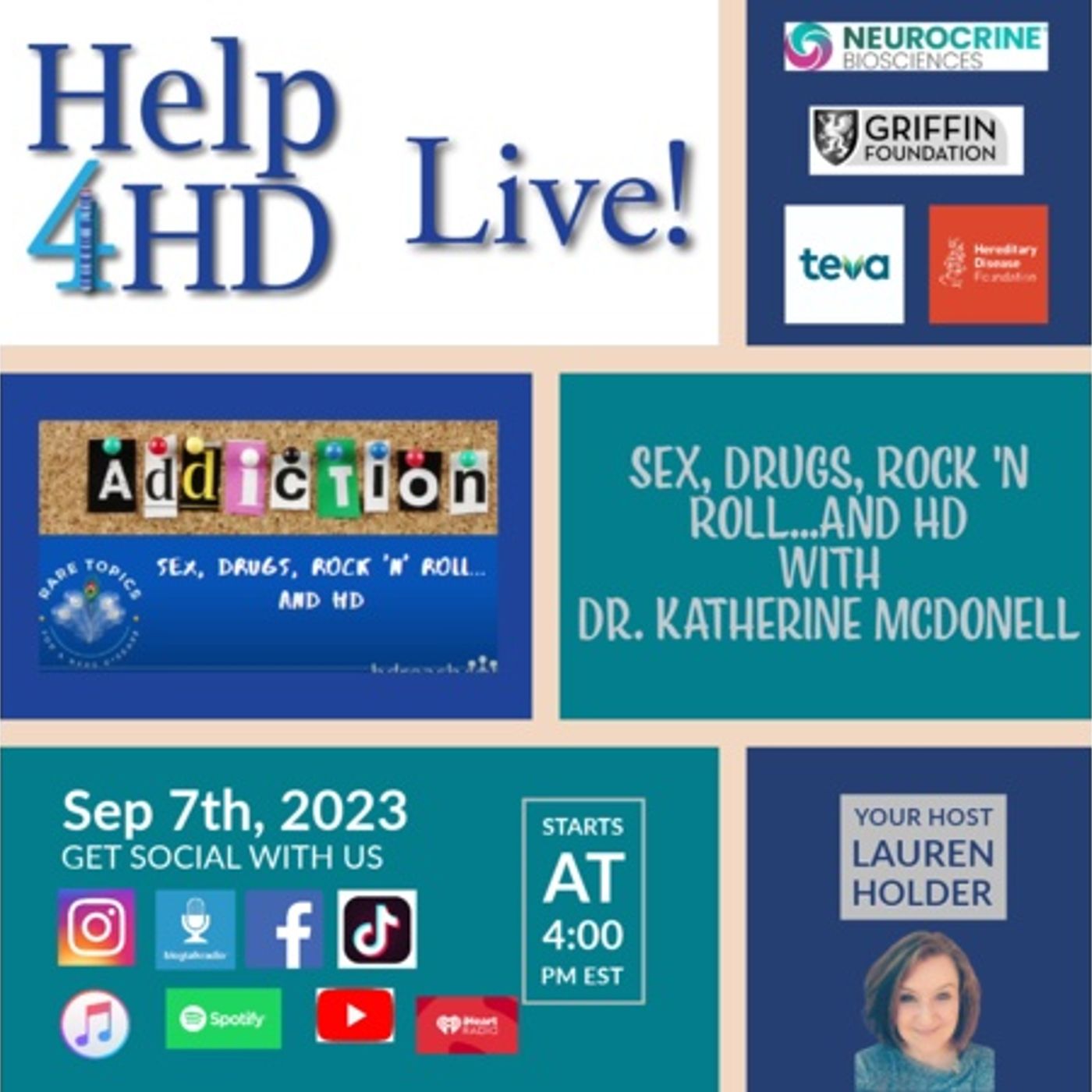 "Sex, Drugs, Rock 'n Roll...and HD" with Erika B. and Dr. Katherine McDonell episode artwork