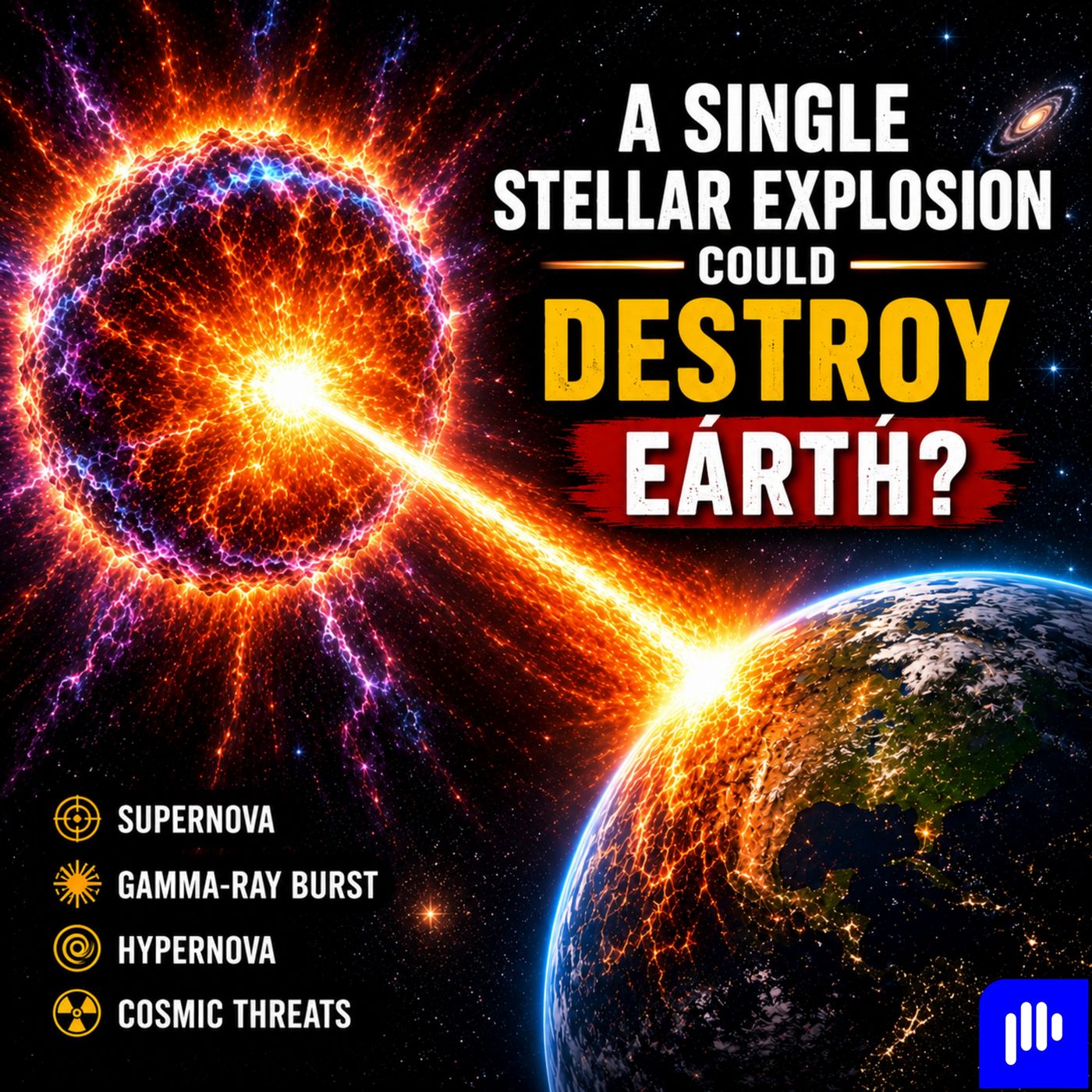 Why a Single Stellar Explosion Could Destroy Earth Forever episode artwork