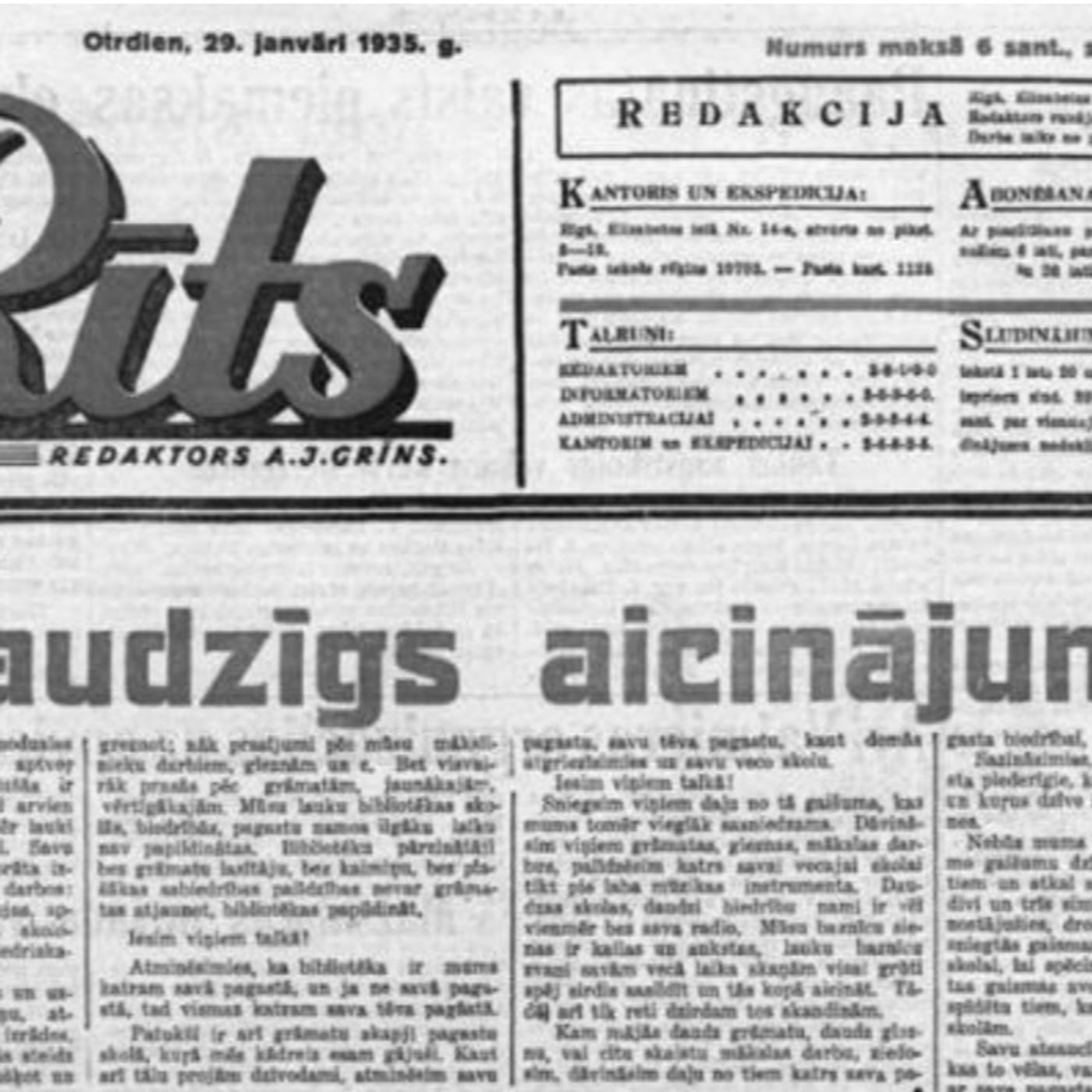 Balticanews - Lbri alla Patria