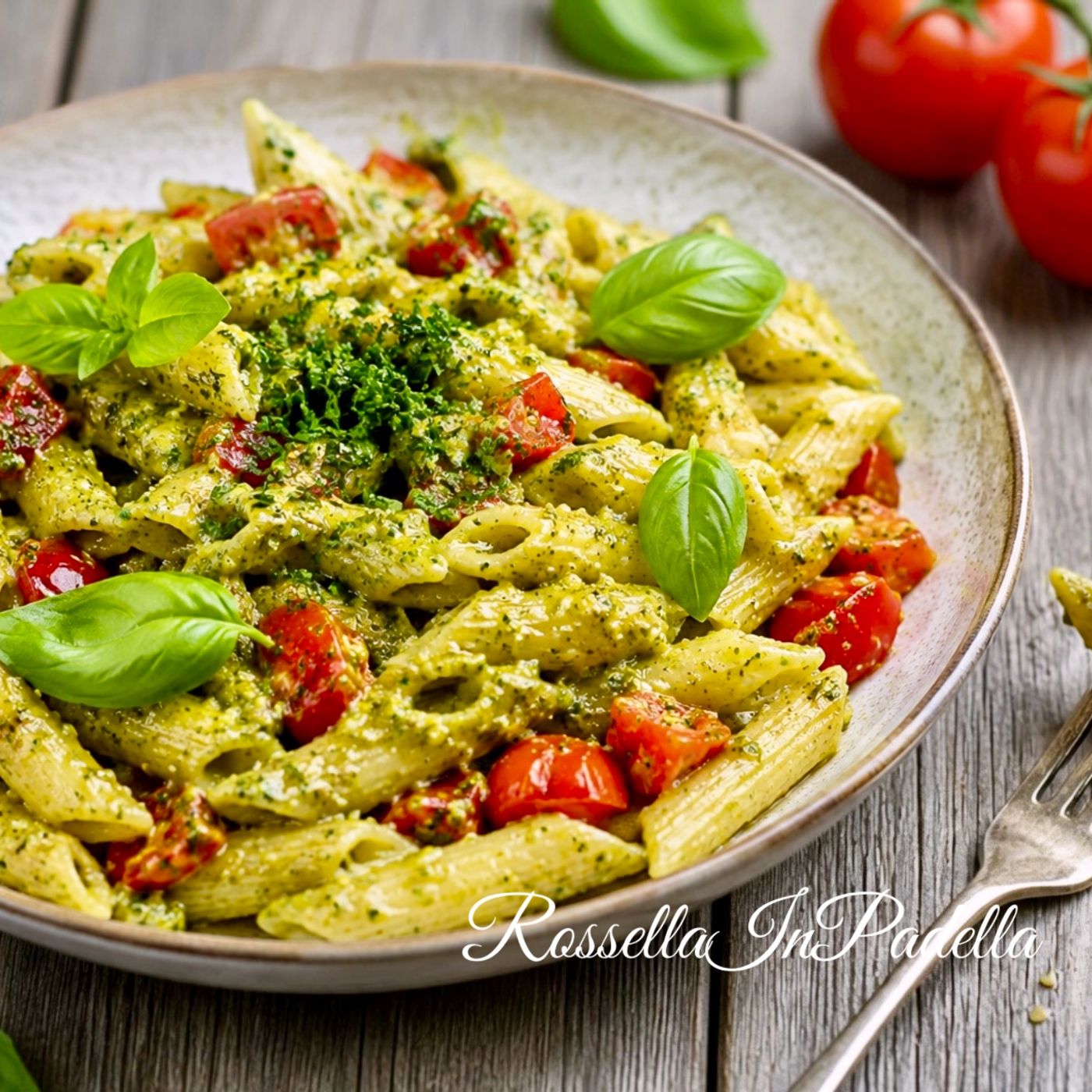Pasta con pesto di zucchine e pomodorini episode artwork