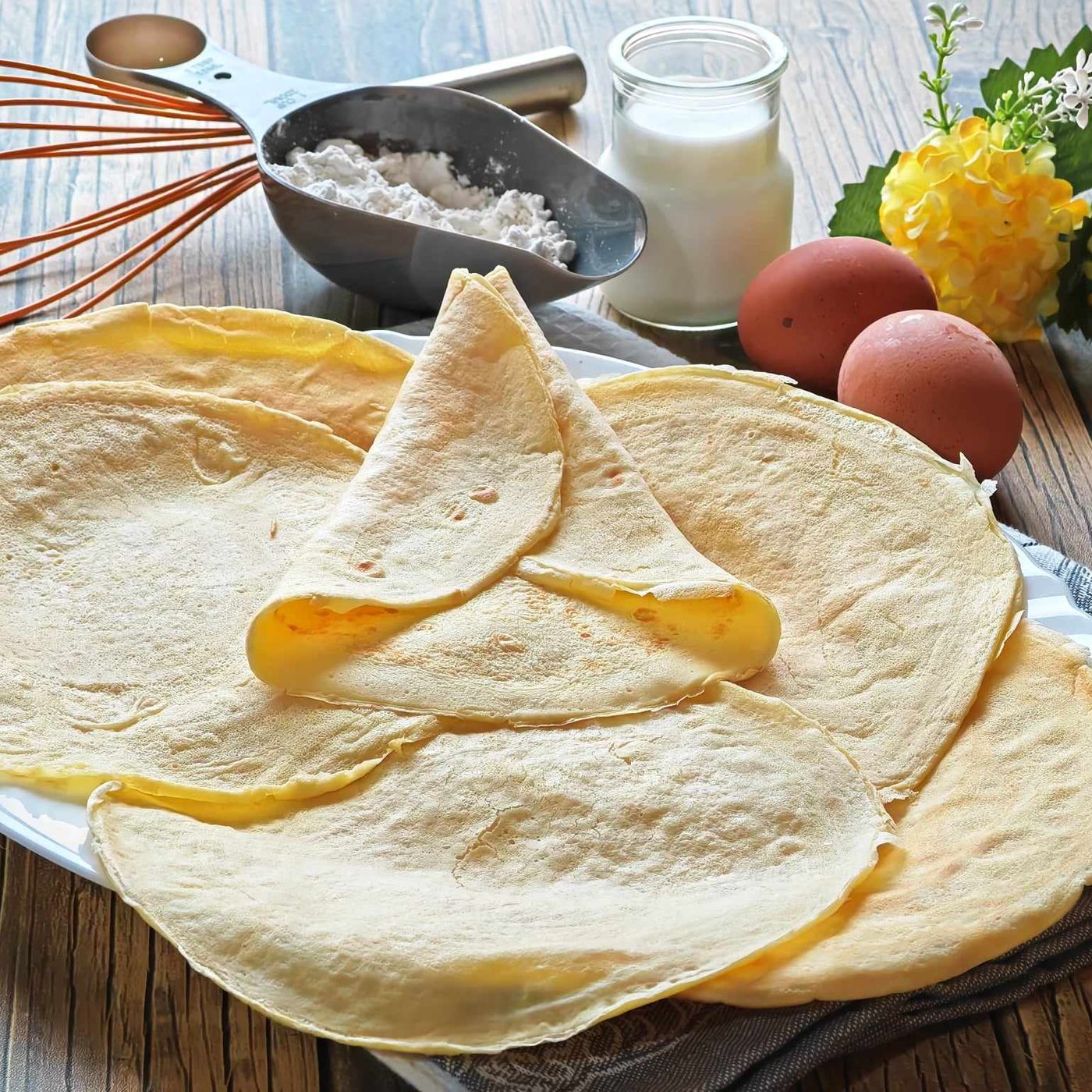 Crepes con la farina di avena