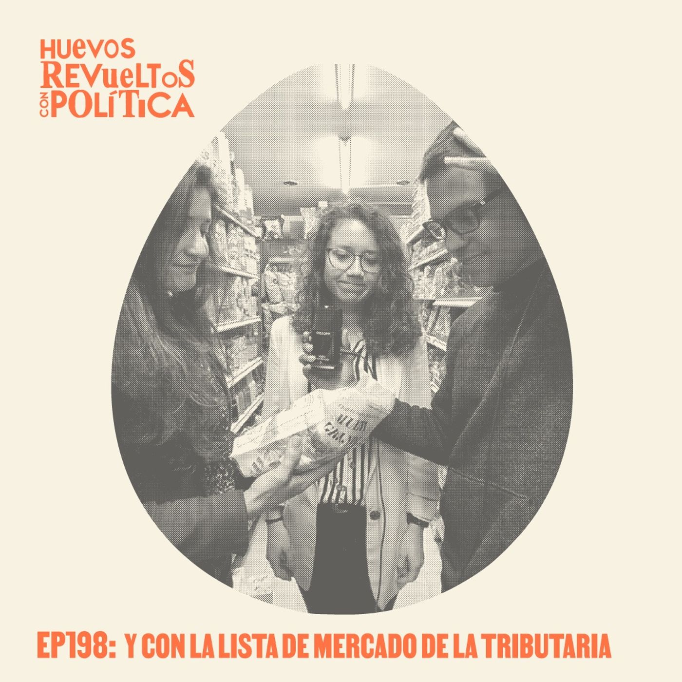 Huevos Revueltos con la lista de mercado de la tributaria