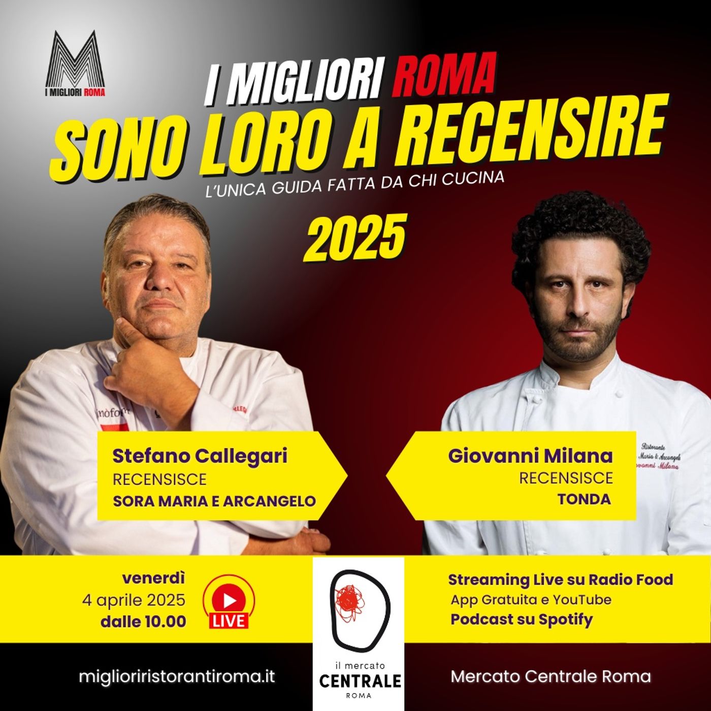 I MIGLIORI ROMA | Stefano Callegari e Giovanni Milana I MIGLIORI ROMA | Stefano Callegari e Giovanni Milana