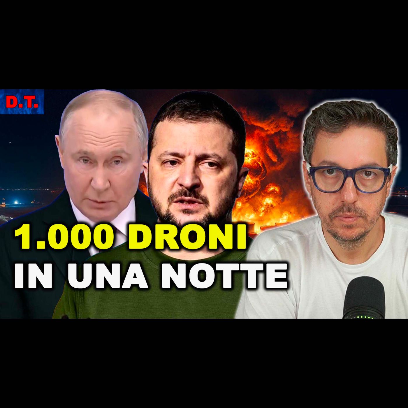 1.000 DRONI RUSSI SULL’UCRAINA IN UNA NOTTE | IL PIÙ GRANDE ATTACCO DI MOSCA FINO AD OGGI