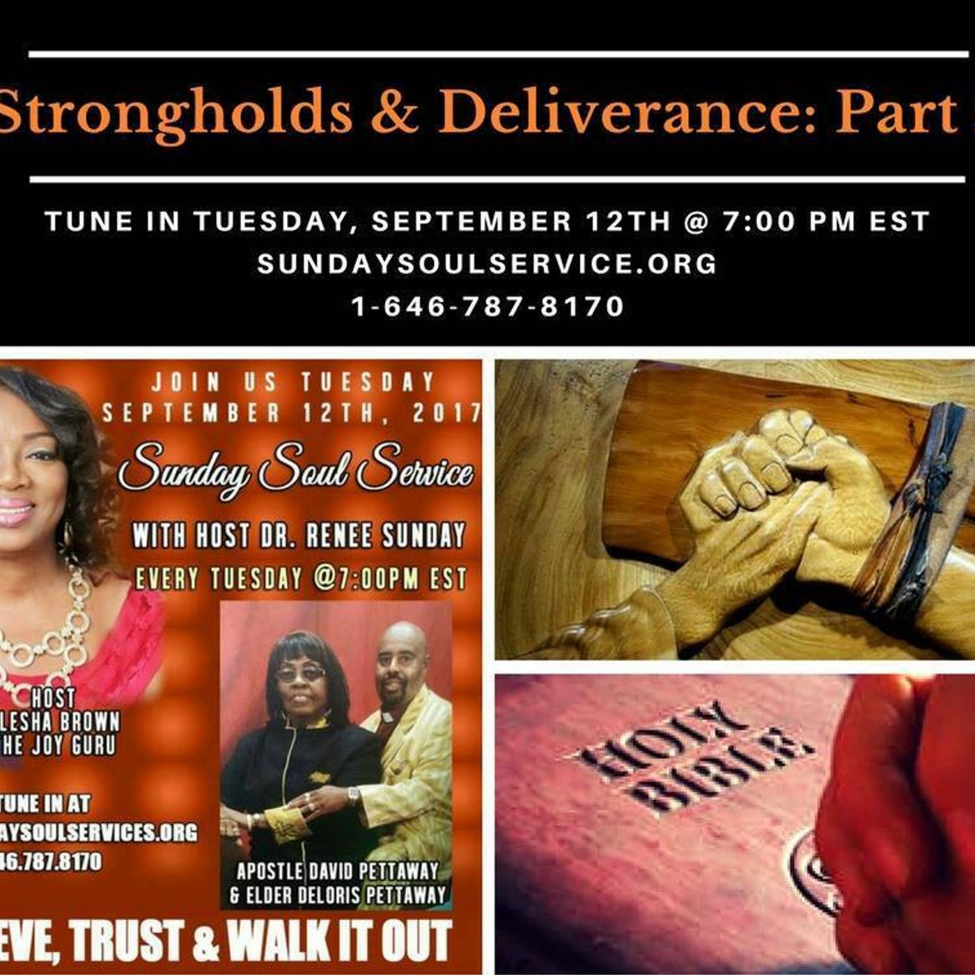 Sunday Soul Service: Topic Strongholds Deliverance  Part-2-Host The Joy Guru Alesha Brown episode artwork