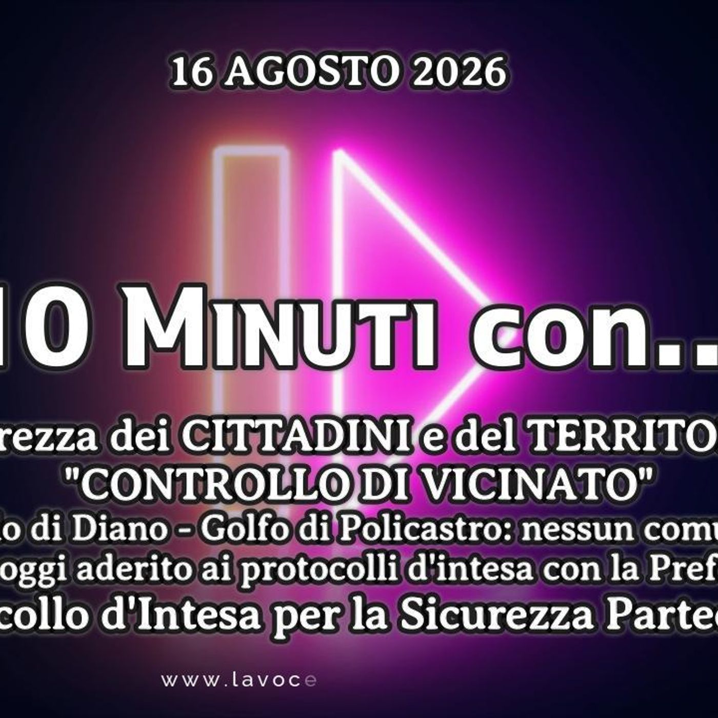 10 minuti con... del 16 agosto 2026 episode artwork