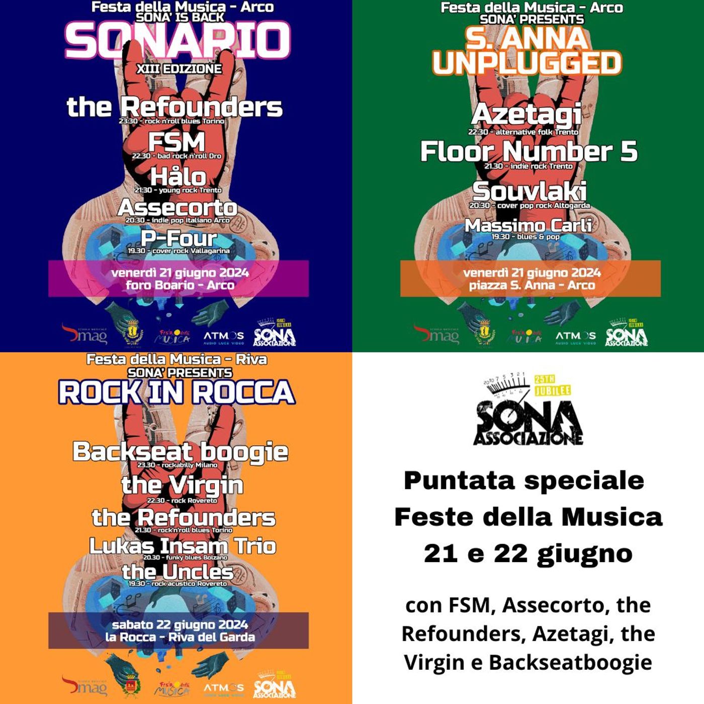 S02E40 - Speciale Feste della Musica - FSM, Assecorto, the Refounders, Azetagi, the Virgin e Backseat Boogie episode artwork