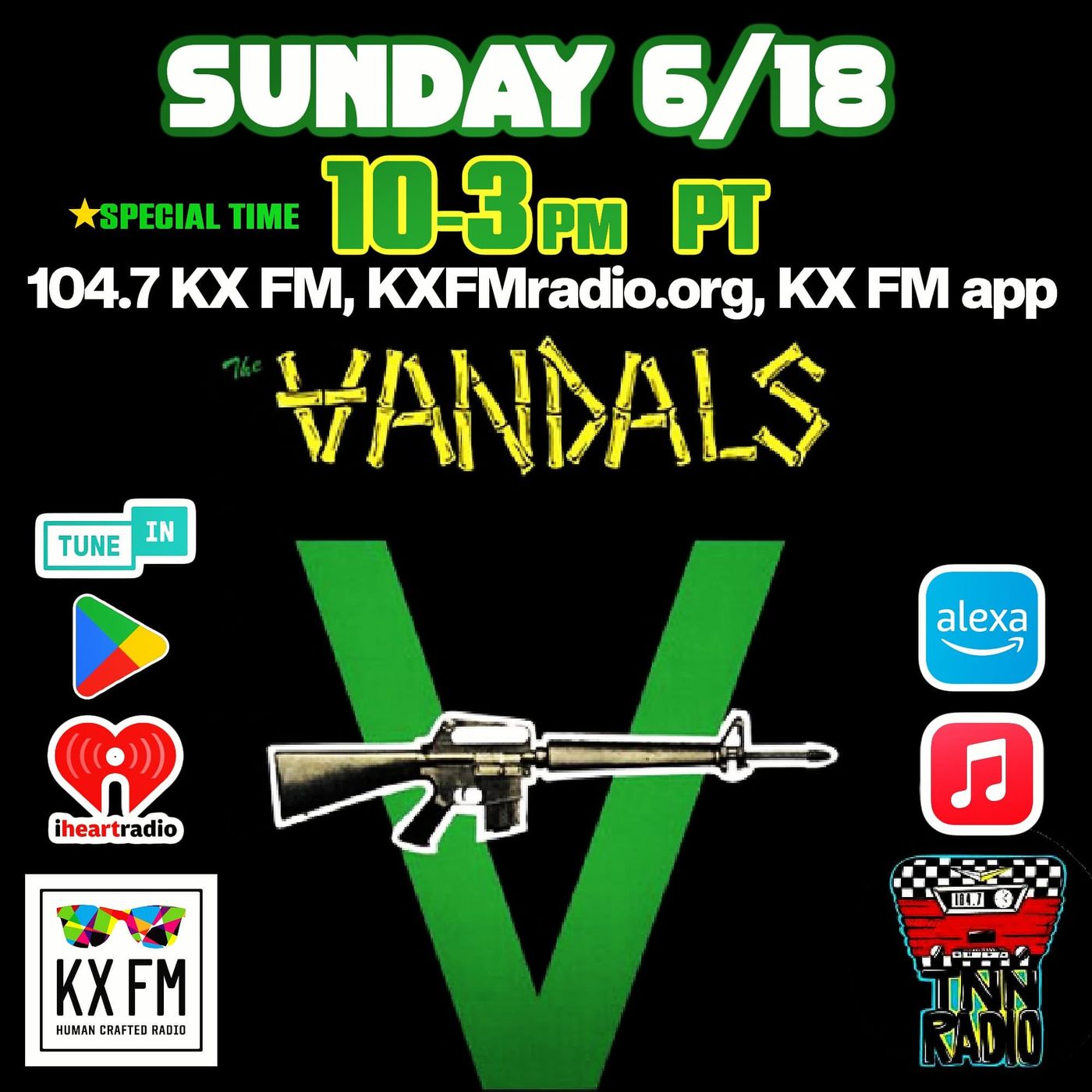 TNN RADIO | June 18, 2023 show with The Vandals episode artwork