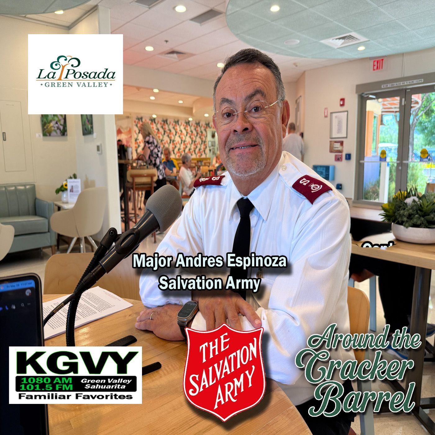 Around The Cracker Barrel - From Donut Day to School Days with the Salvation Army Andres Espinoza (Aired 05/29/2026) episode artwork