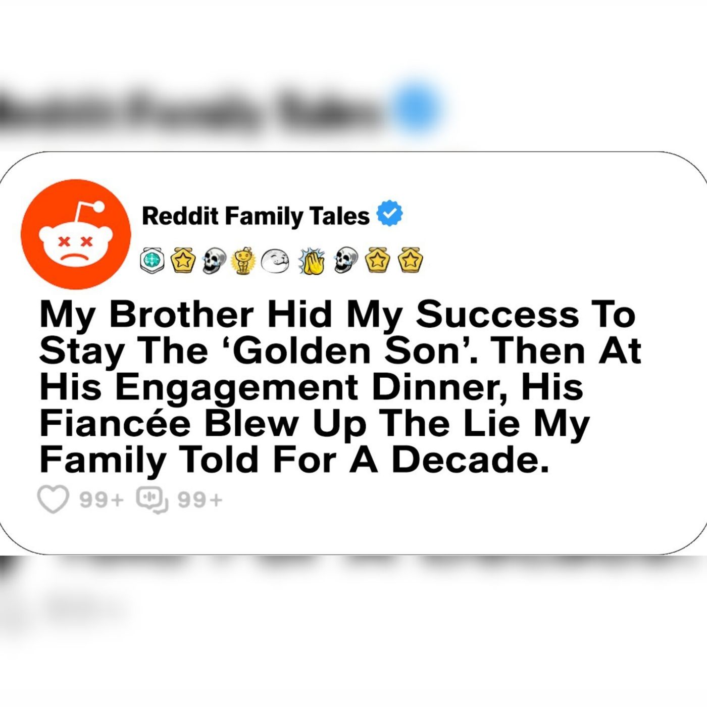 My Brother Hid My Success To Stay The Golden Son. Then At His Engagement...  Reddit Family Tales episode artwork